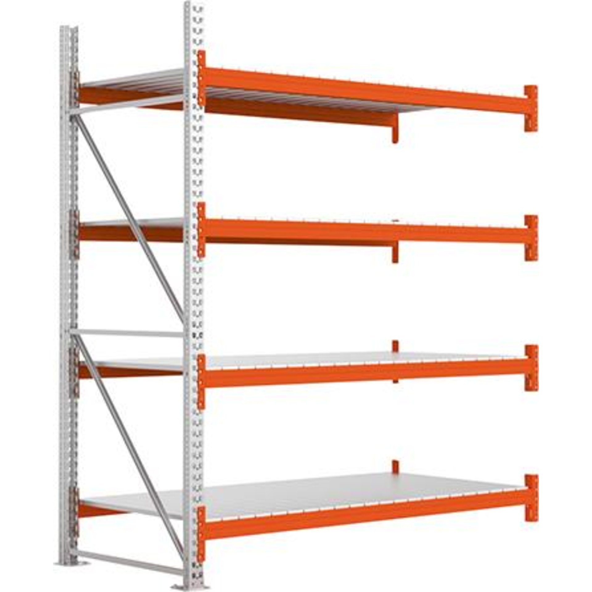 Großfachregal MULTIPAL S B2225xT1100xH2700 mm Anbaufeld 4 Böden Fachlast 1900kg