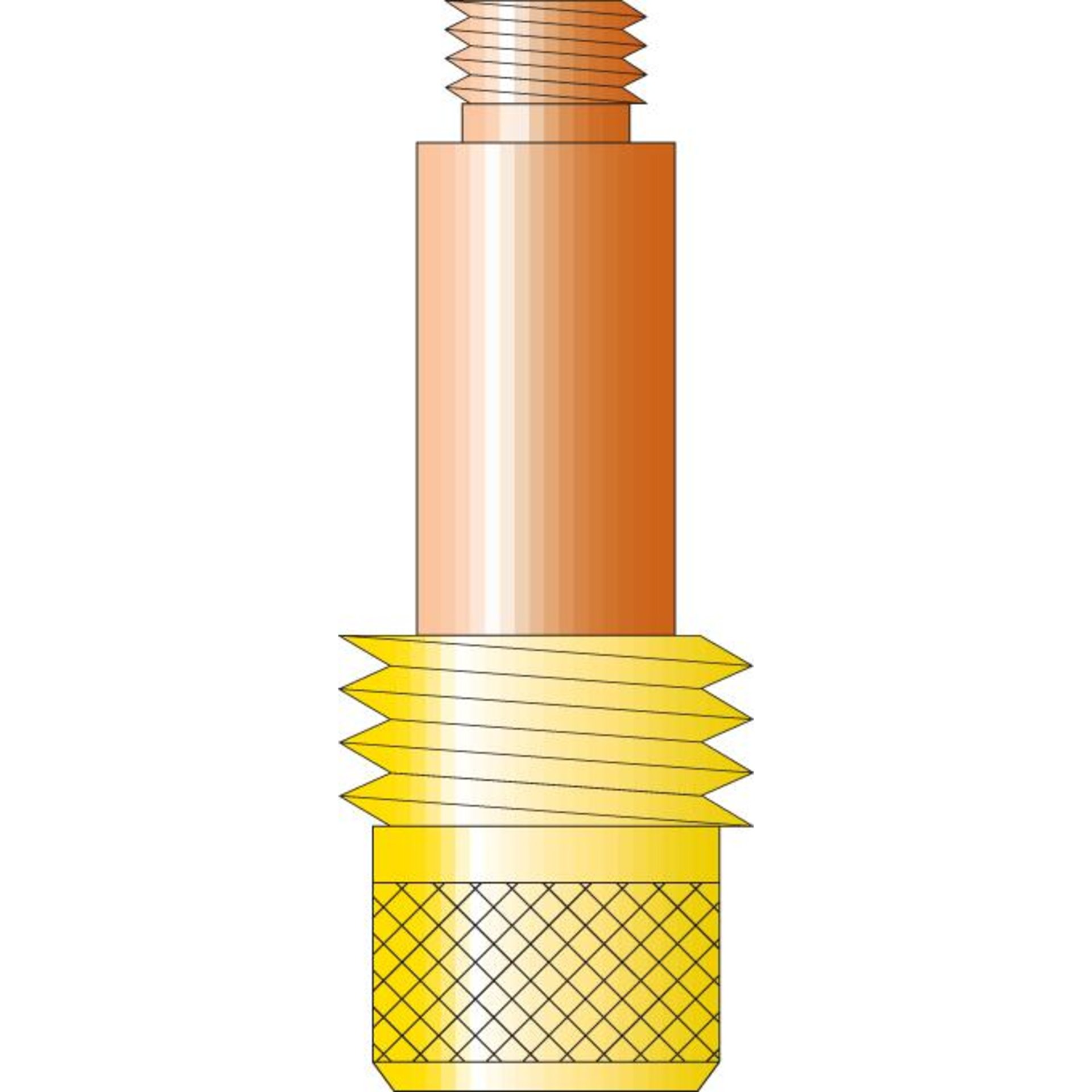 Spannhülsengehäuse SR 17/26, D 1,6 mm, 45V25für Gaslinse