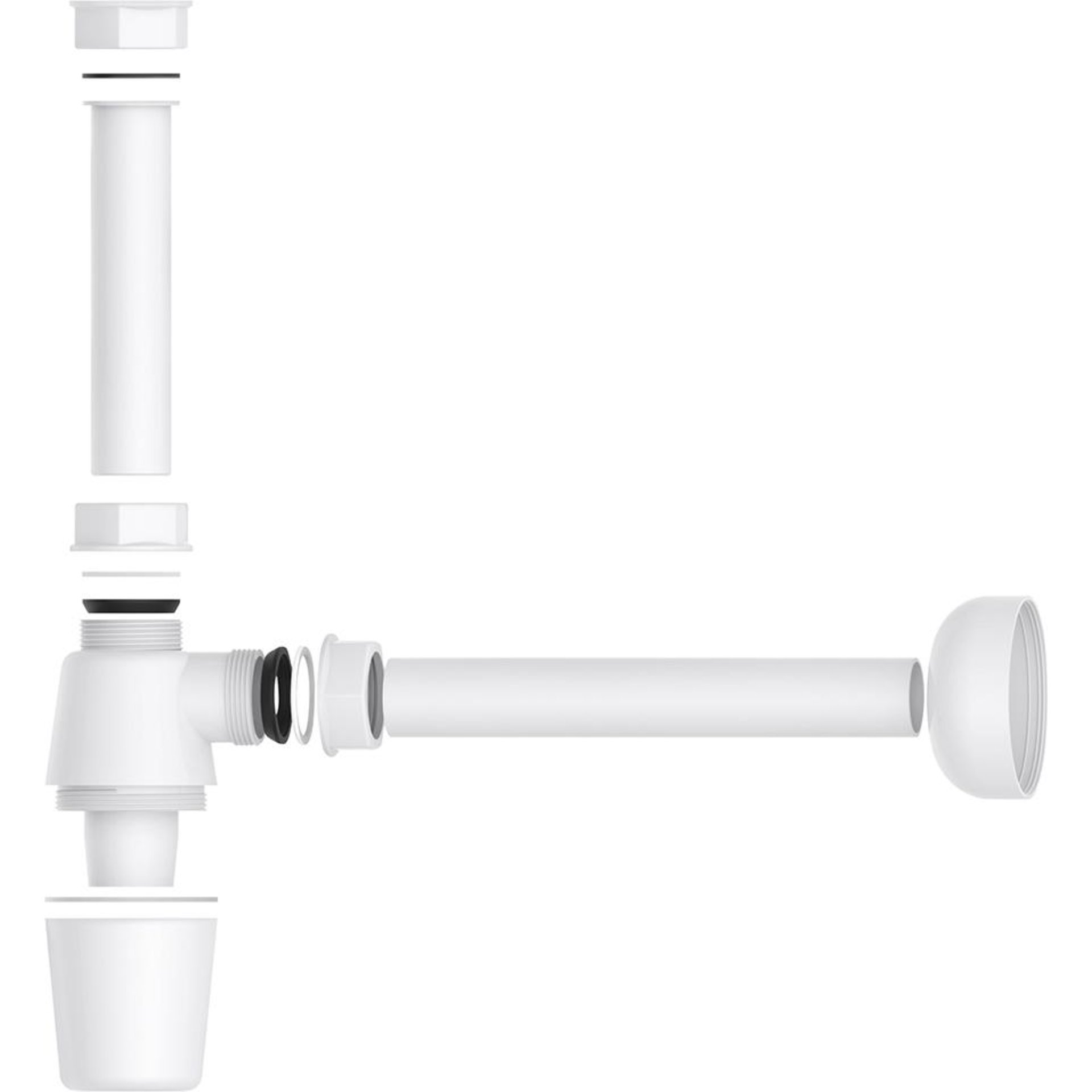 KS Flaschensiphon Weiß, 1 1/4"x32 mm