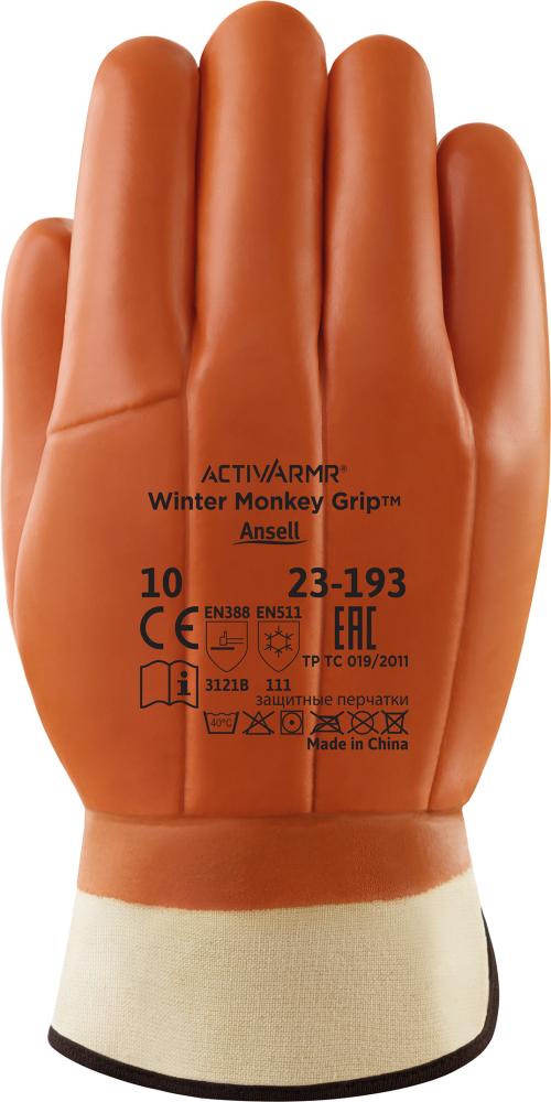 Handschuh Winter Monkey Grip 23-193, Gr. 10