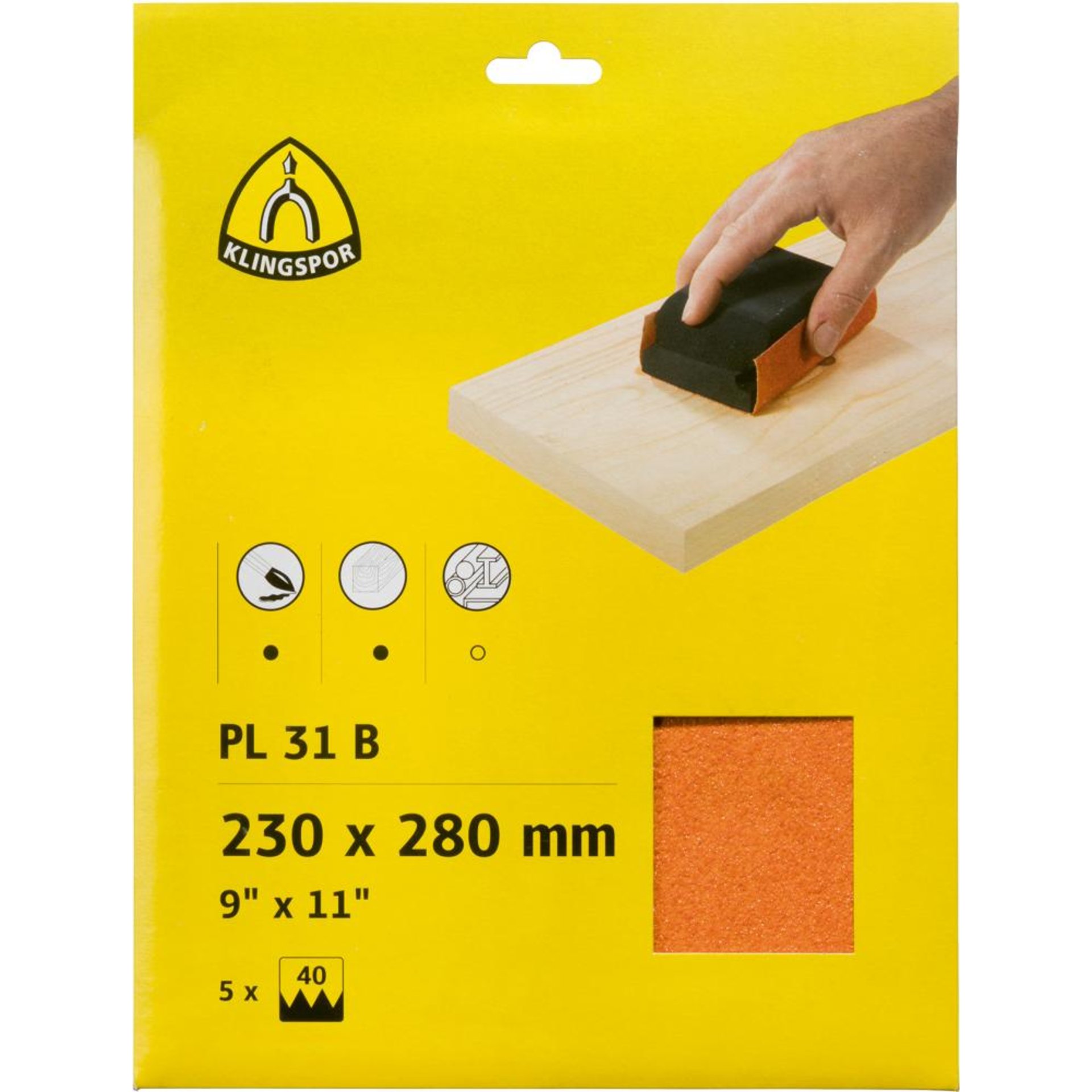 Schleifpapier PL31 (5 St)230x280mm K 60 Klingspor