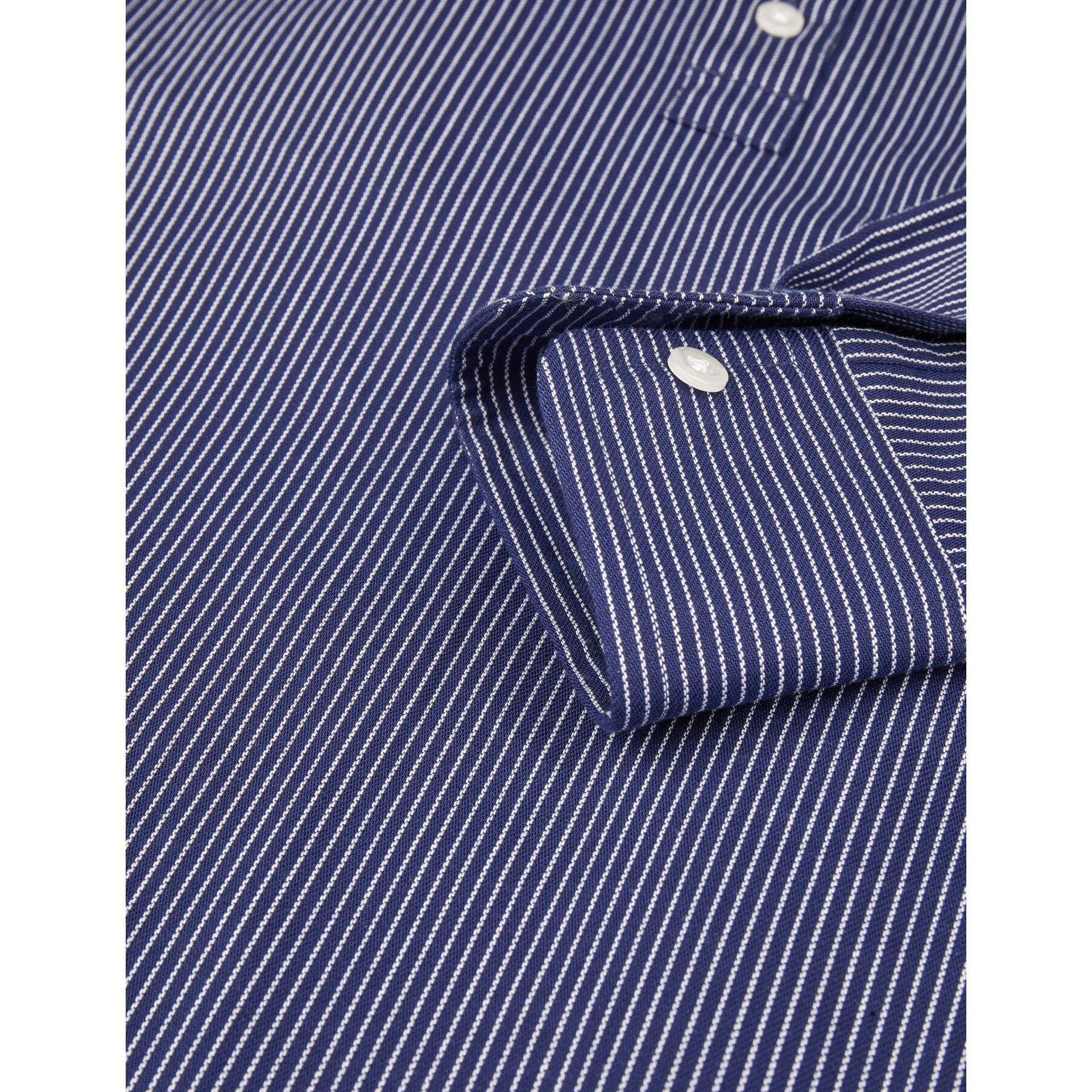 BO Arbeitshemd unisex marine-weiß S