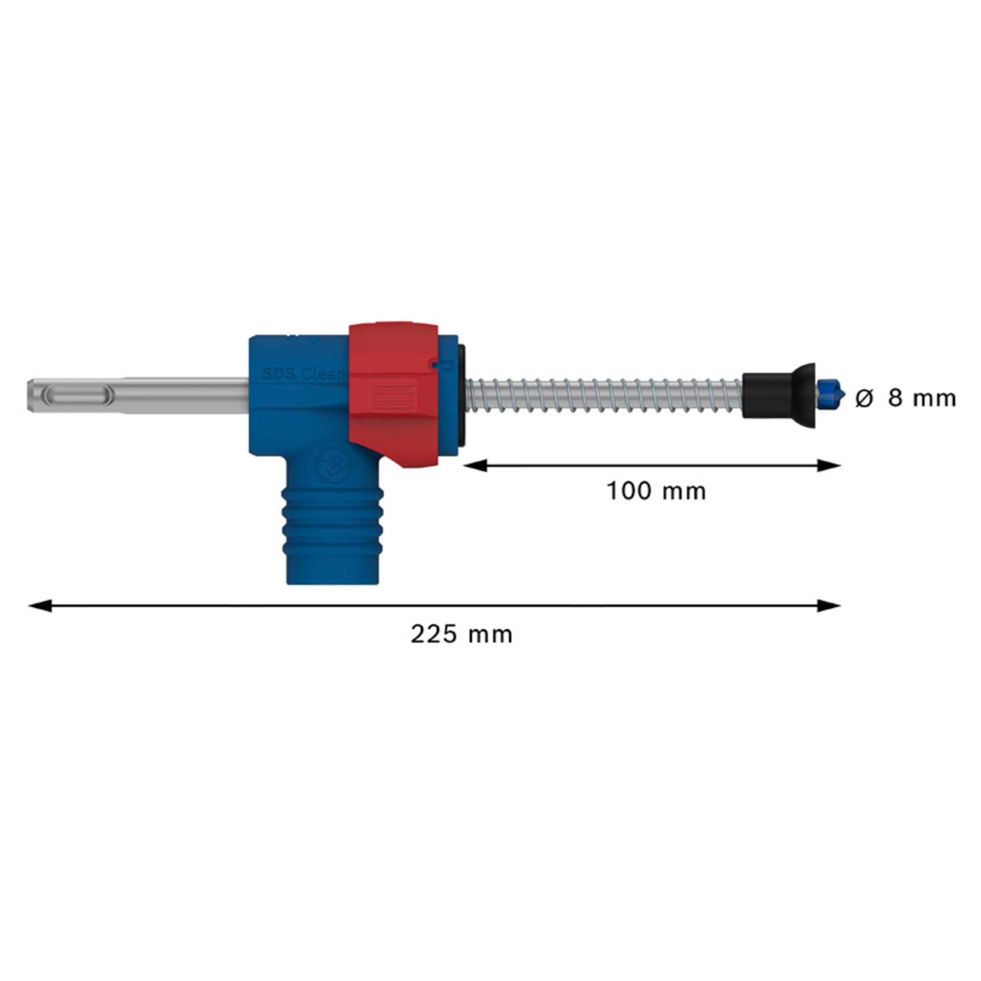 EXPERT SDS Clean plus-8X Hammerbohrer-Set 8 x 100 x 225 mm