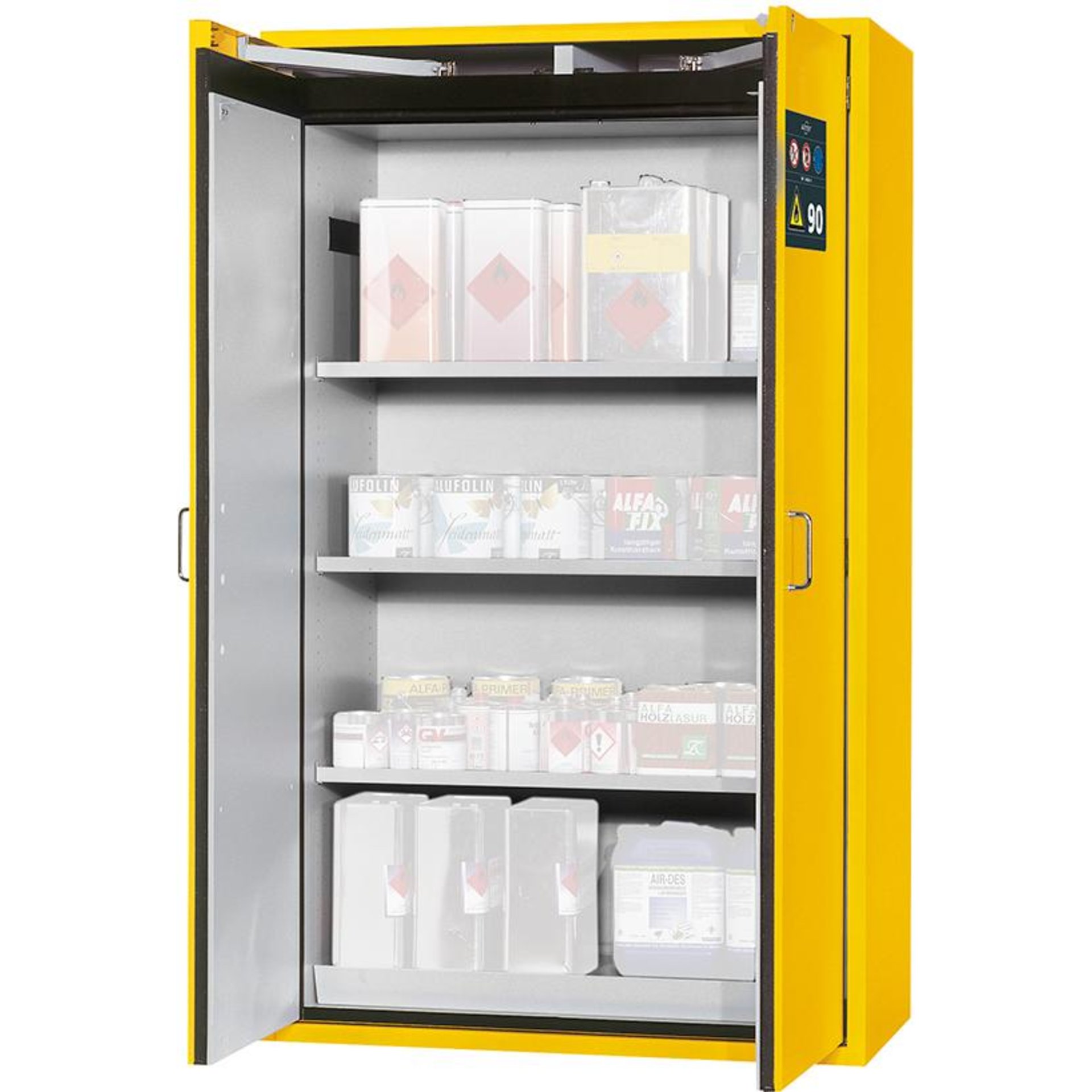 Gefahrstoffschr. S-Clas90B1200mm,3FB,LB+BAW,R1004