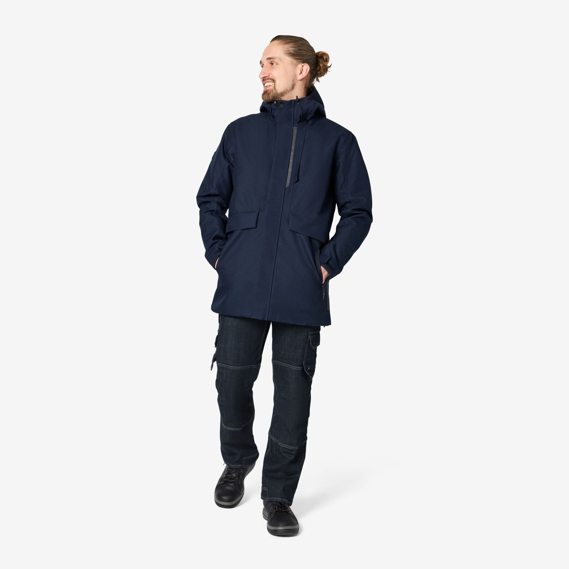 WILHELM Stretch-Jeans Arbeitshose schwarzblau 60