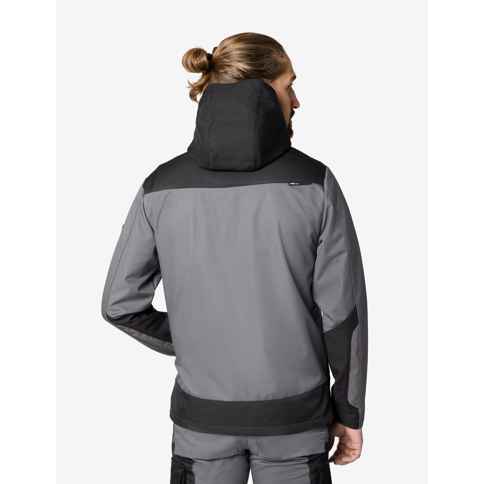 JANNIK Softshell-Jacke grau-schwarz 3XL