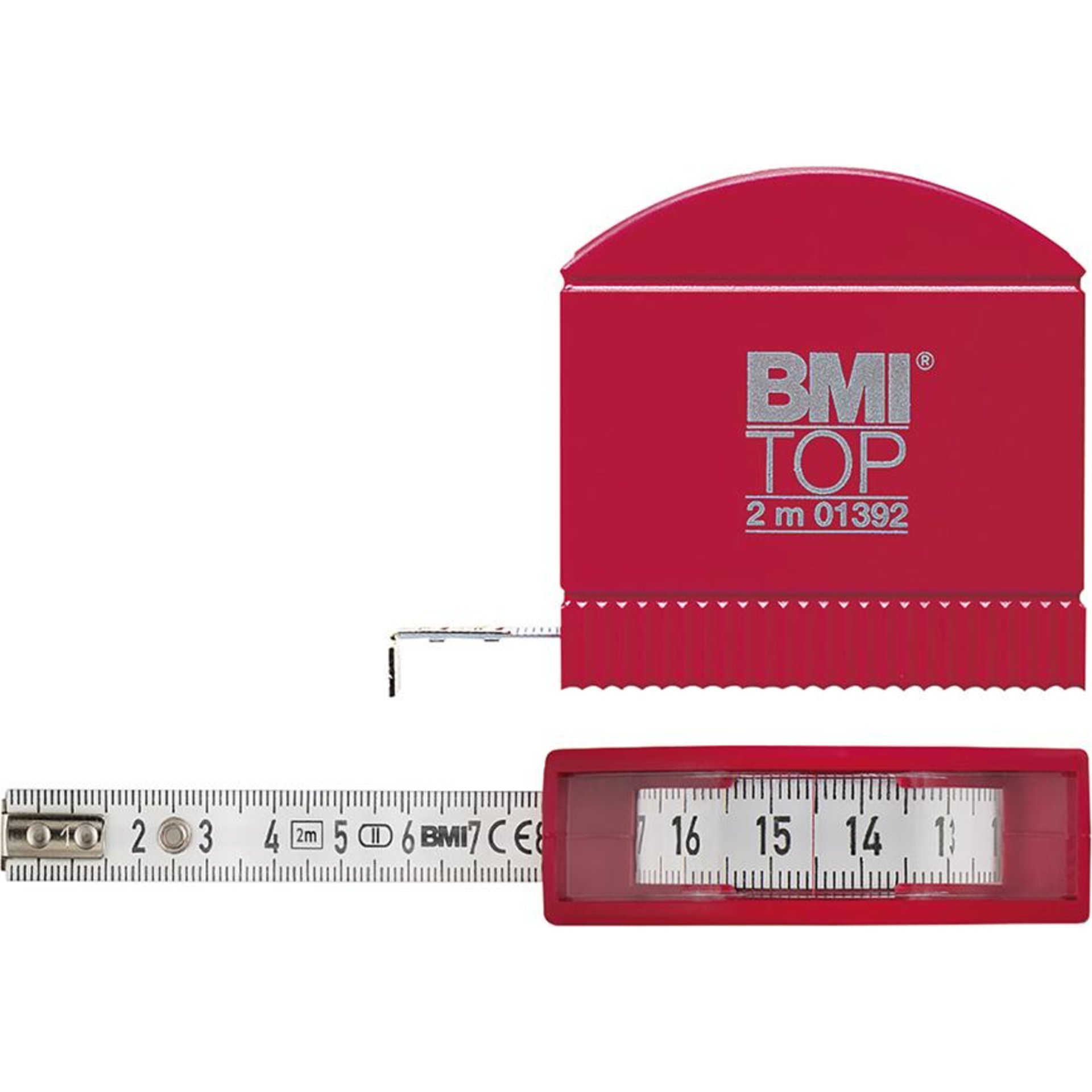Taschenbandmass m.Sichtf.3mx13mm weiss BMI