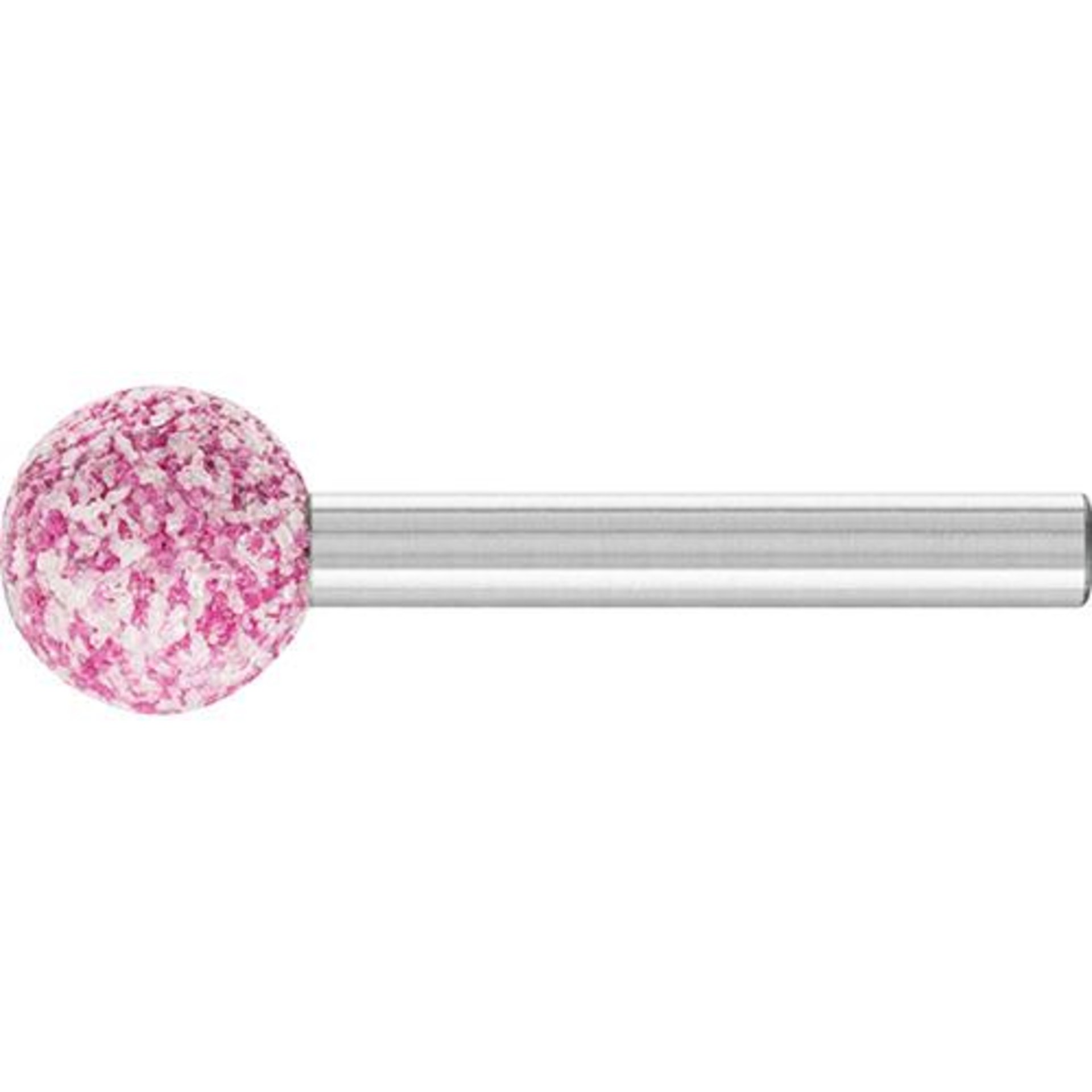 Korund-Schleifstift, Kugelform, 6-mm-Schaft