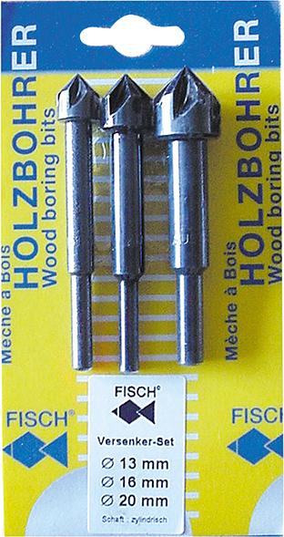 Fisch Krauskopfversenkerstz.90G3tlg.13-20x60/90mmWS Fisch Krauskopfversenkerstz.90G3tlg.13-20x60/90mmWS