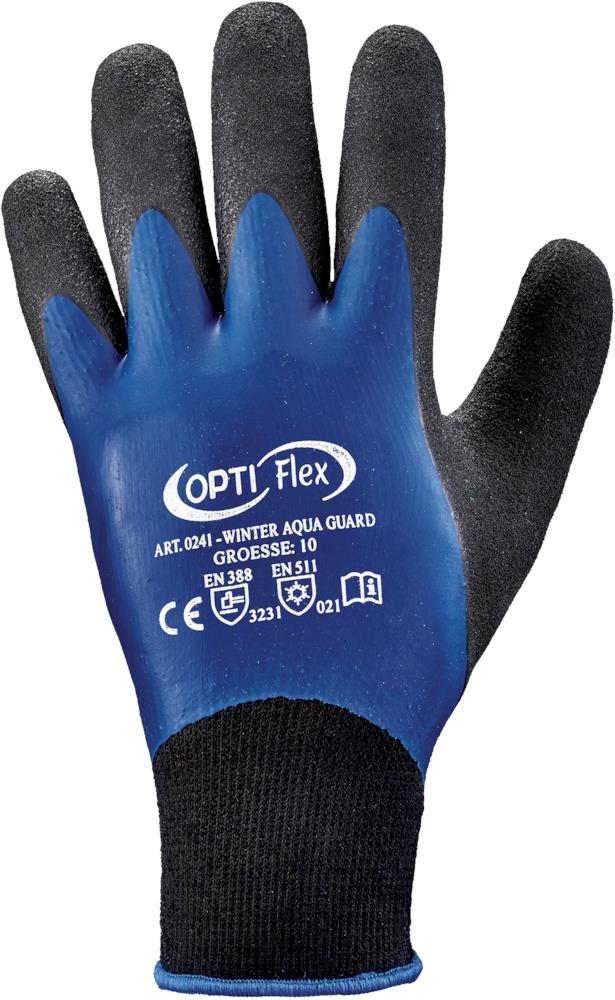 OPTI Flex Strickhandschuh Winter-AquaGuard, Latex, Gr. 10