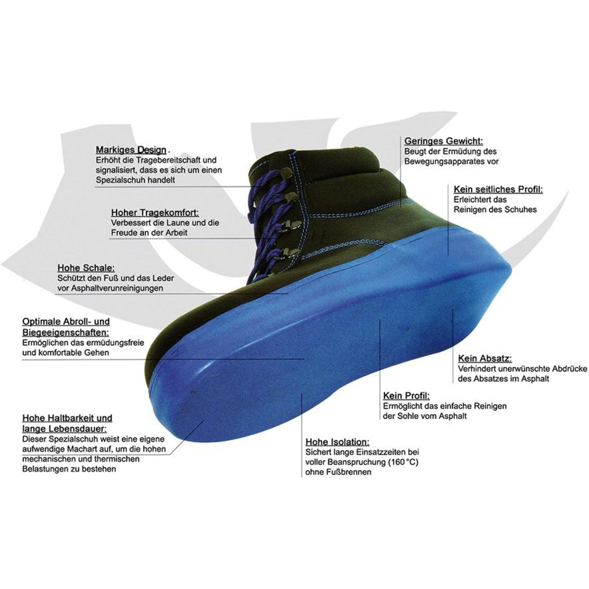 Asphalt-Stiefel 8211, S2, Gr. 41