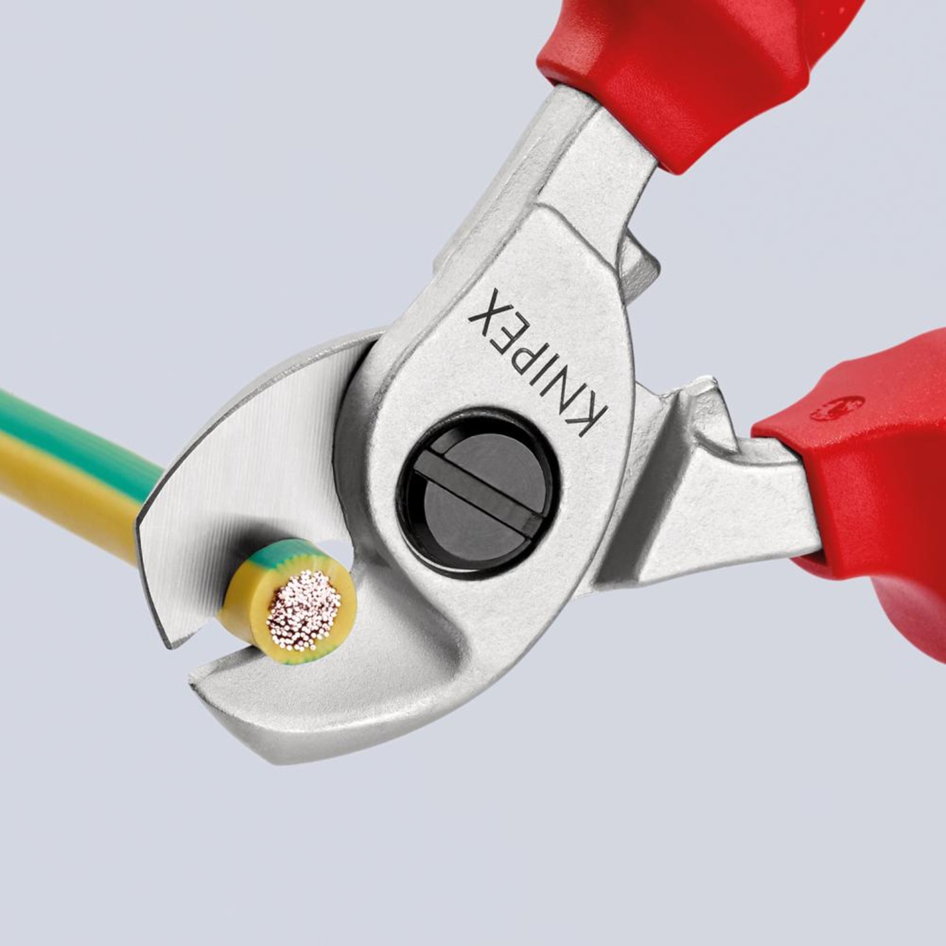 Kabelschere VDE 165mm m.Si-Öse Knipex