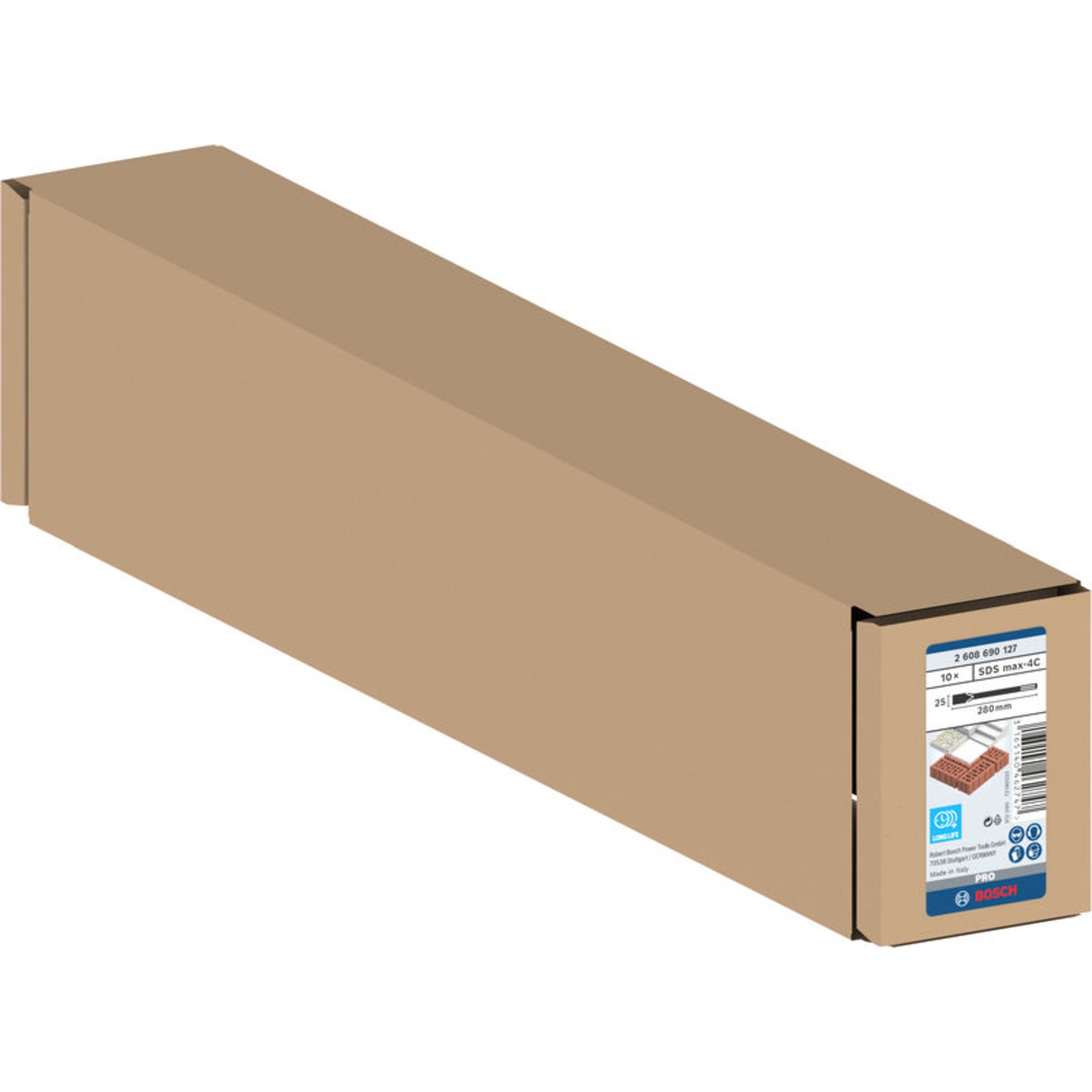 PRO SDS max-4C Flachmeißel-Set, 25 x 280 mm, 10-tlg.