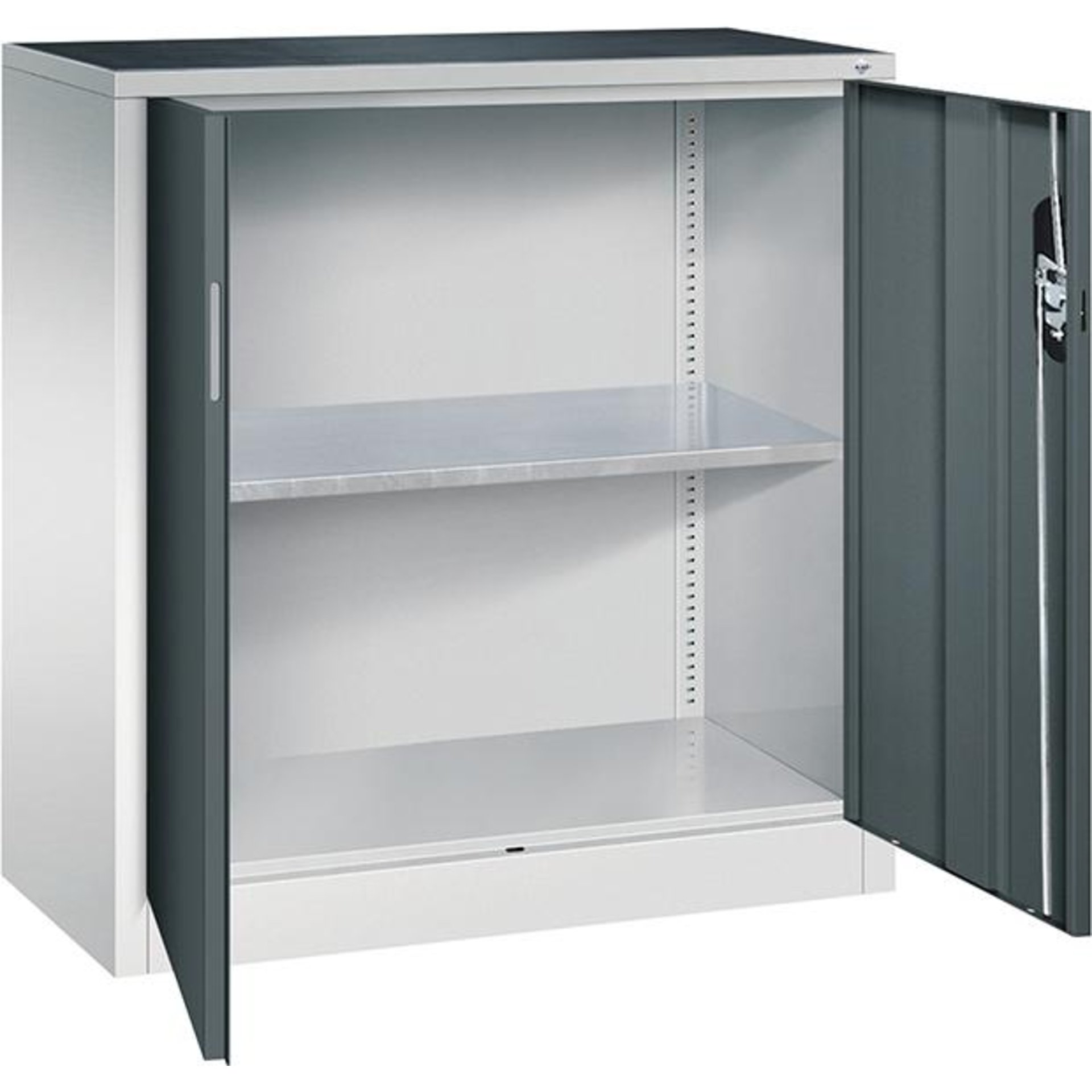 Beistellschrank B930xT400xH1000 mm RAL 7035/7016,1Fachboden Tragkraft 70kg