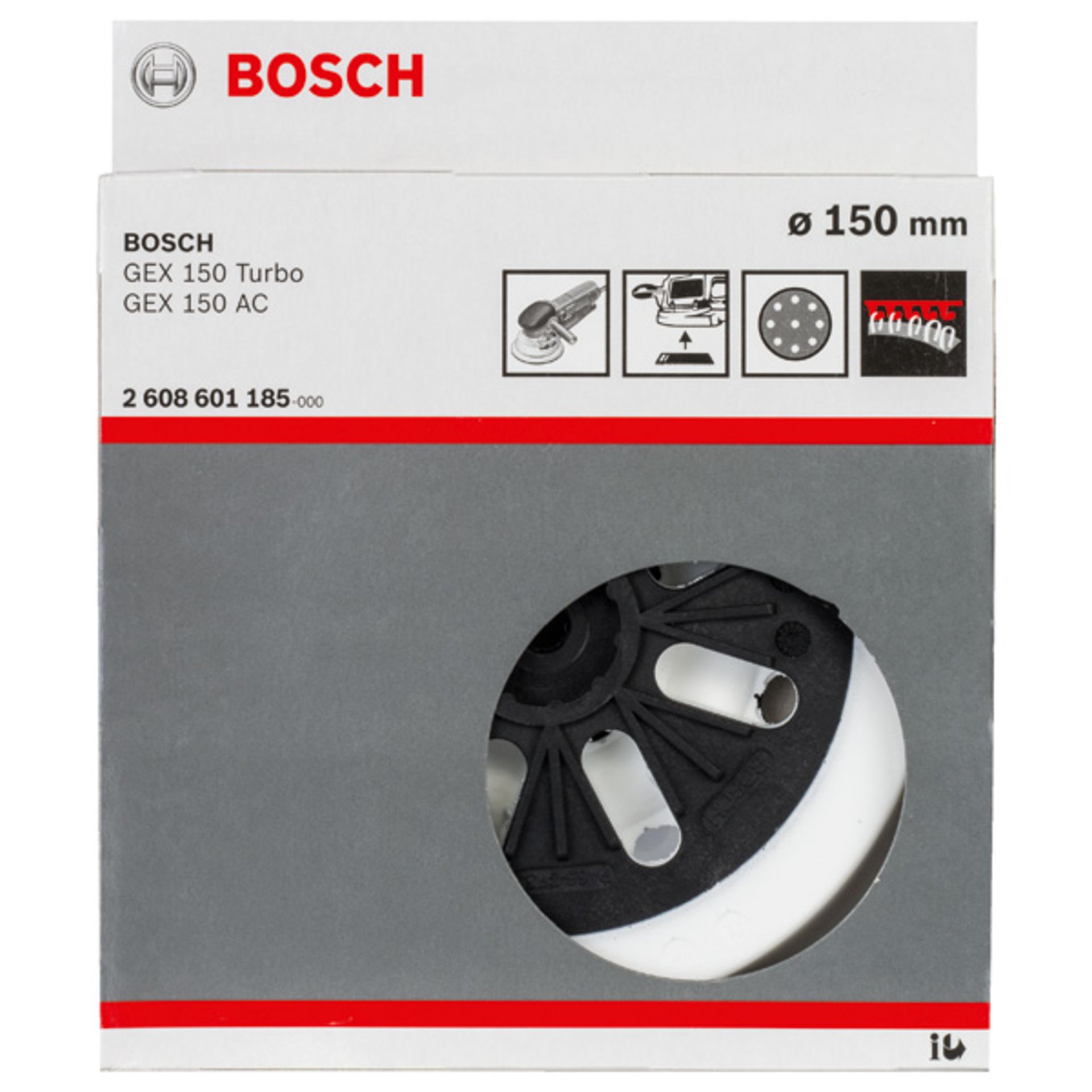 Schleifteller mittelhart, 150 mm, für GEX 125-150 AVE, GEX 150