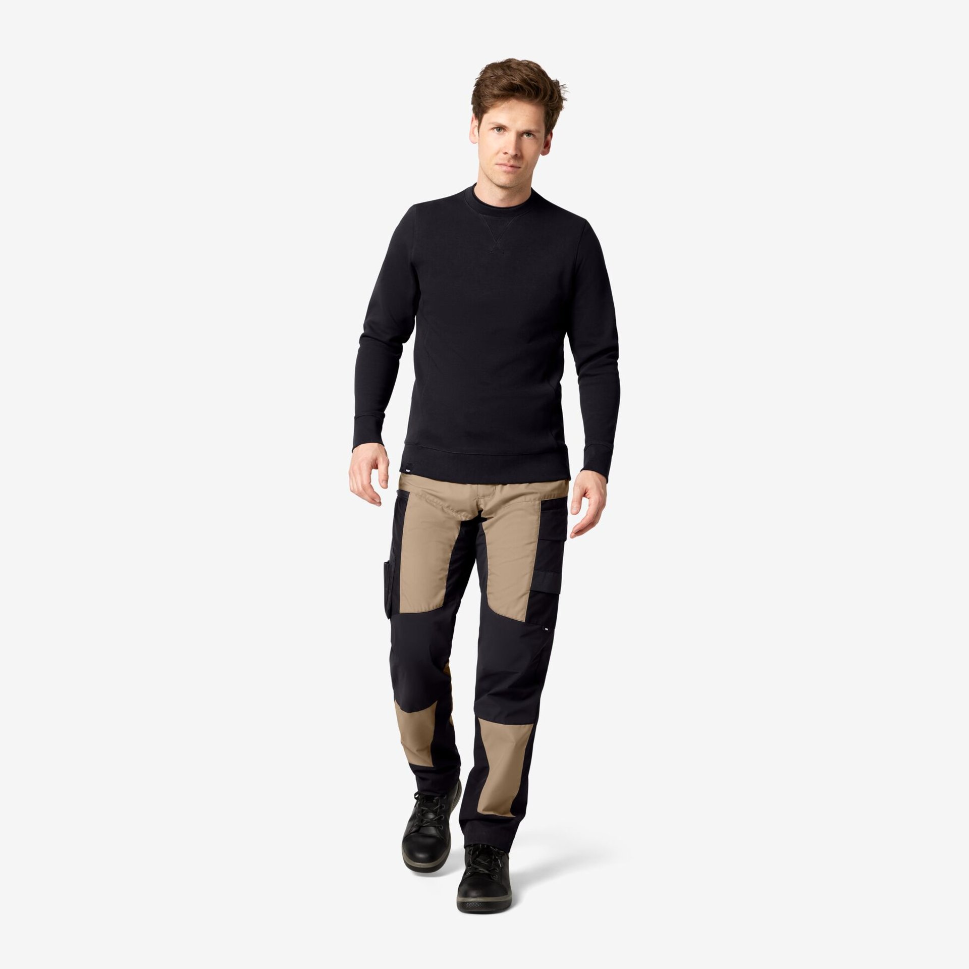 MIO Arbeitshose elastisch beige-schwarz 106