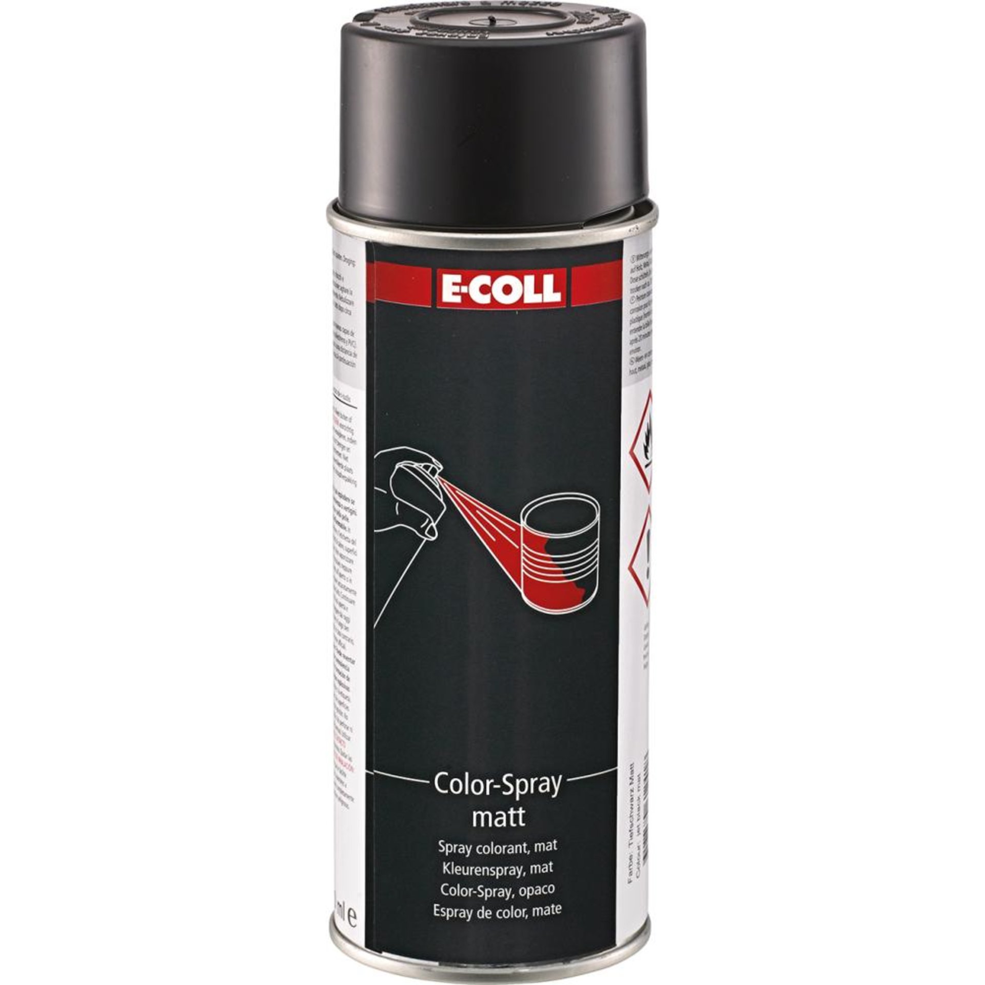 Color-Spray matt 400ml tiefschwarz E-COLL