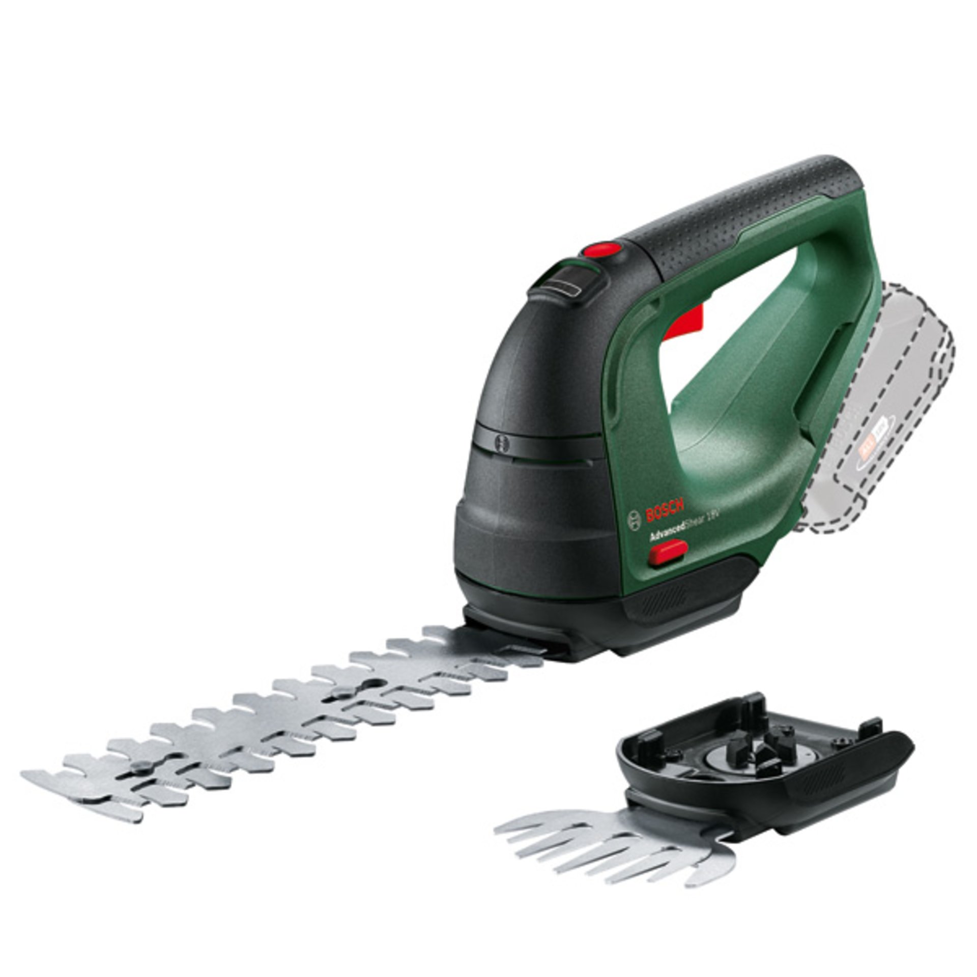 Akku-Gras- und Strauchschere AdvancedShear 18V-10