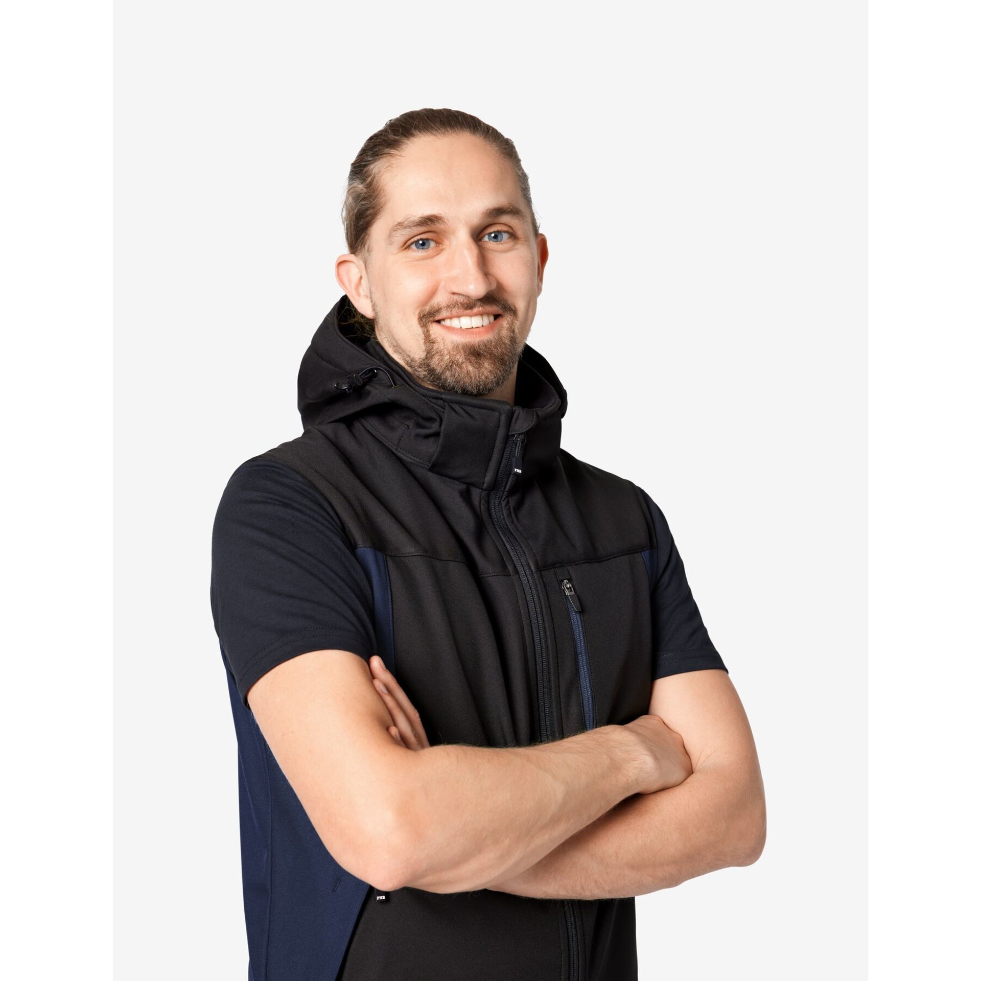 JUSTUS Softshell Weste marine-schwarz S