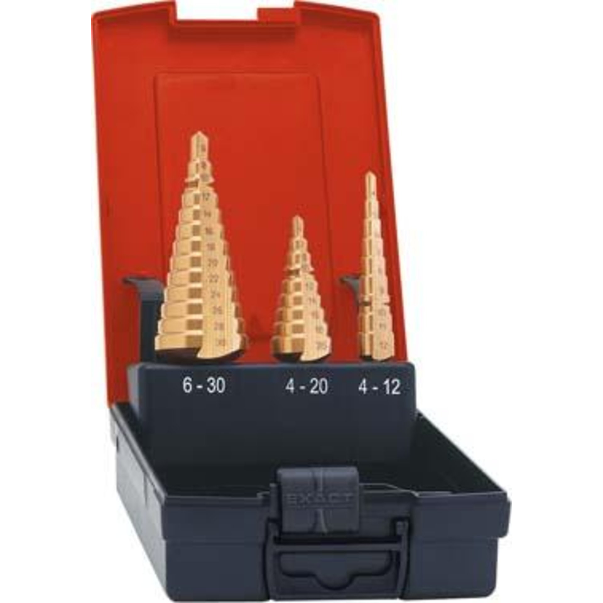 Stufenbohrer-Set HSS TiN 4-12/4-20/6-30mm FORMAT