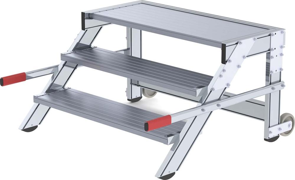 LM-Arbeitspodest fahrbar 3 Stufen, Stuf.be. 1000mm