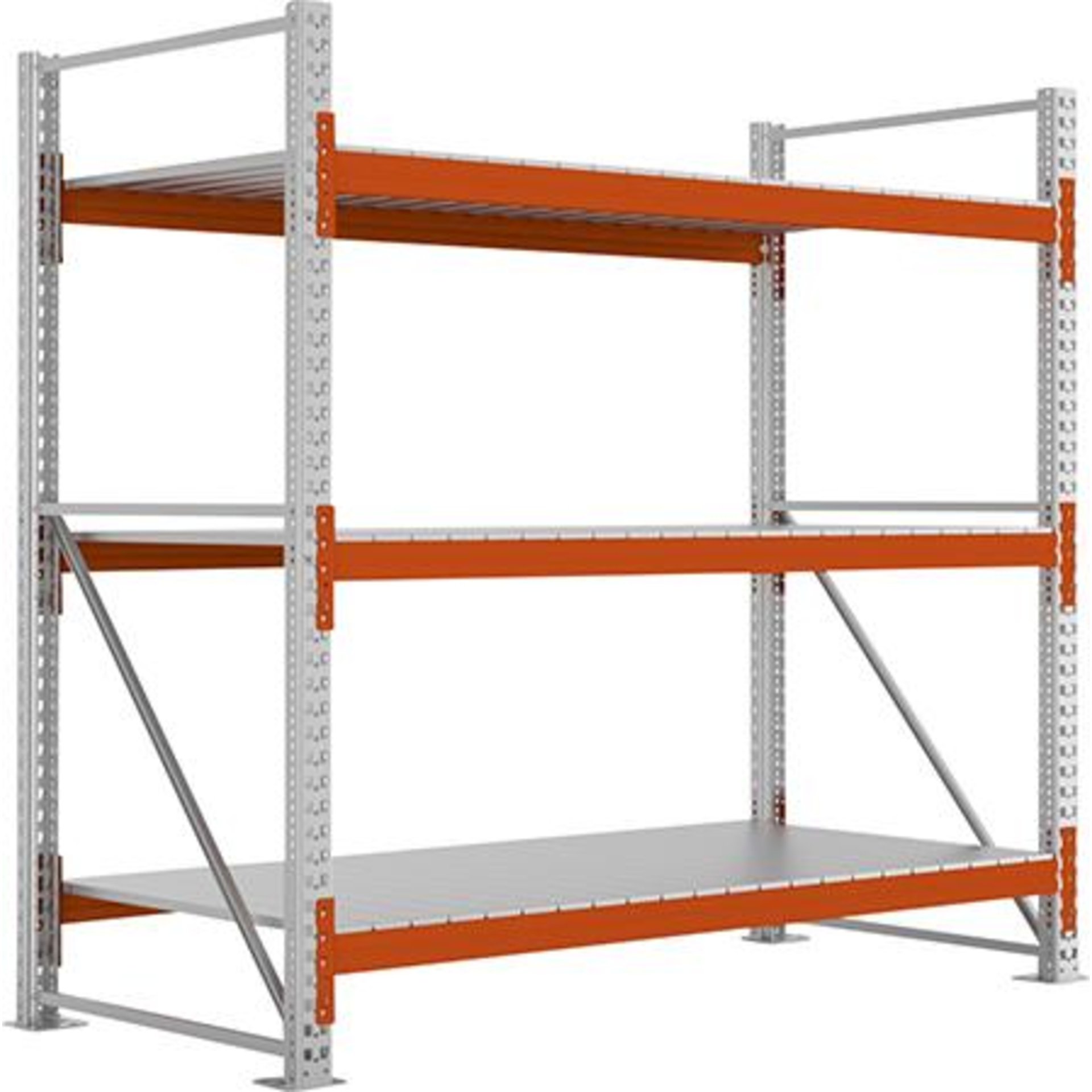 Großfachregal MULTIPAL S B2225xT1100xH2200 mm Grundfeld 3 Böden Fachlast 1900kg