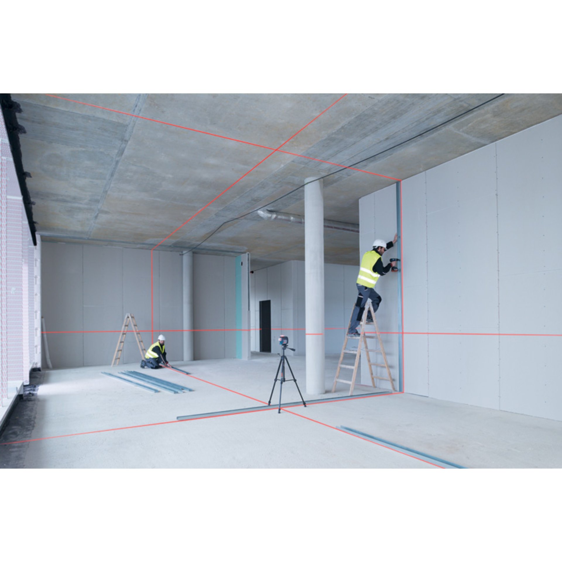 Linienlaser GLL 3-80 C, 1 x Akku GBA 12V 2.0Ah in L-BOXX