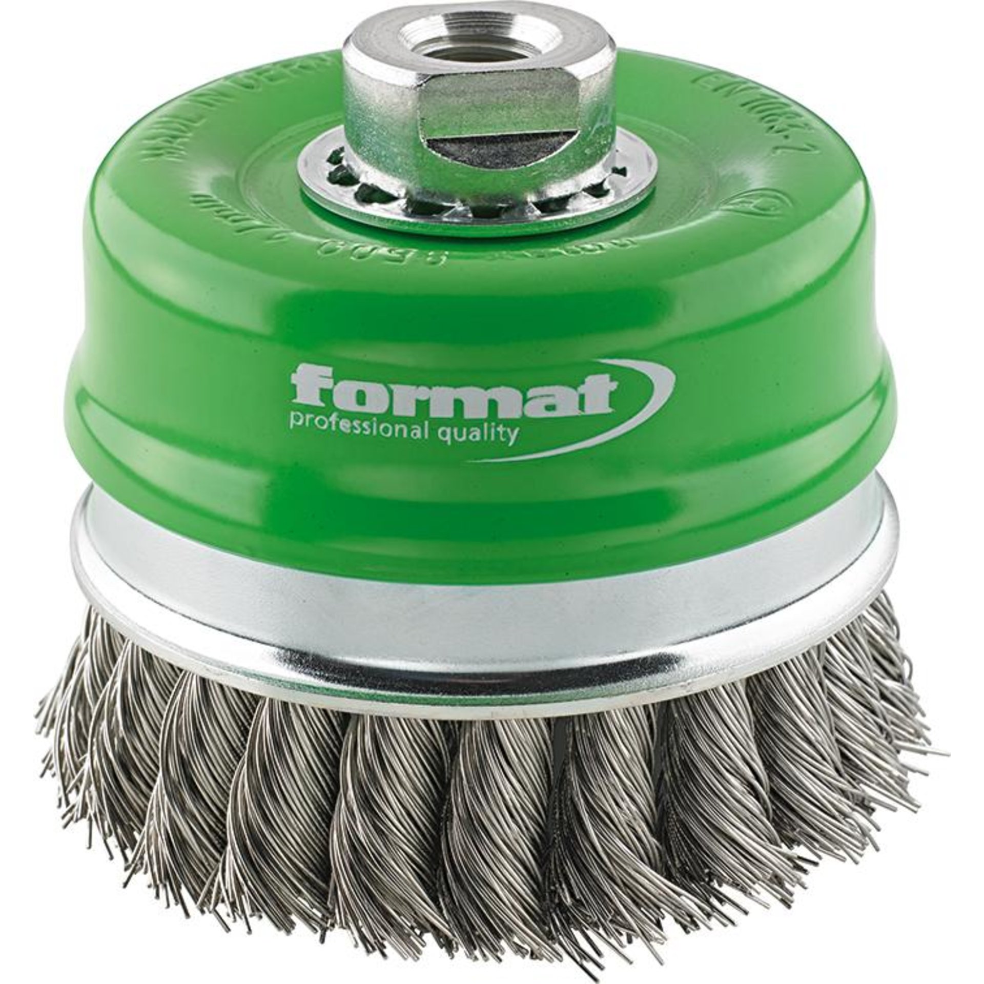Topfbürste Inox M14 gezopft 80x0,5mm FORMAT