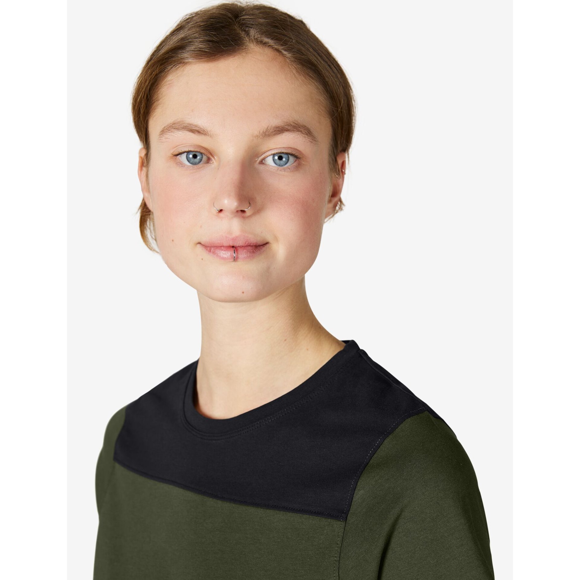 KIRA T-Shirt Damen oliv-schwarz M