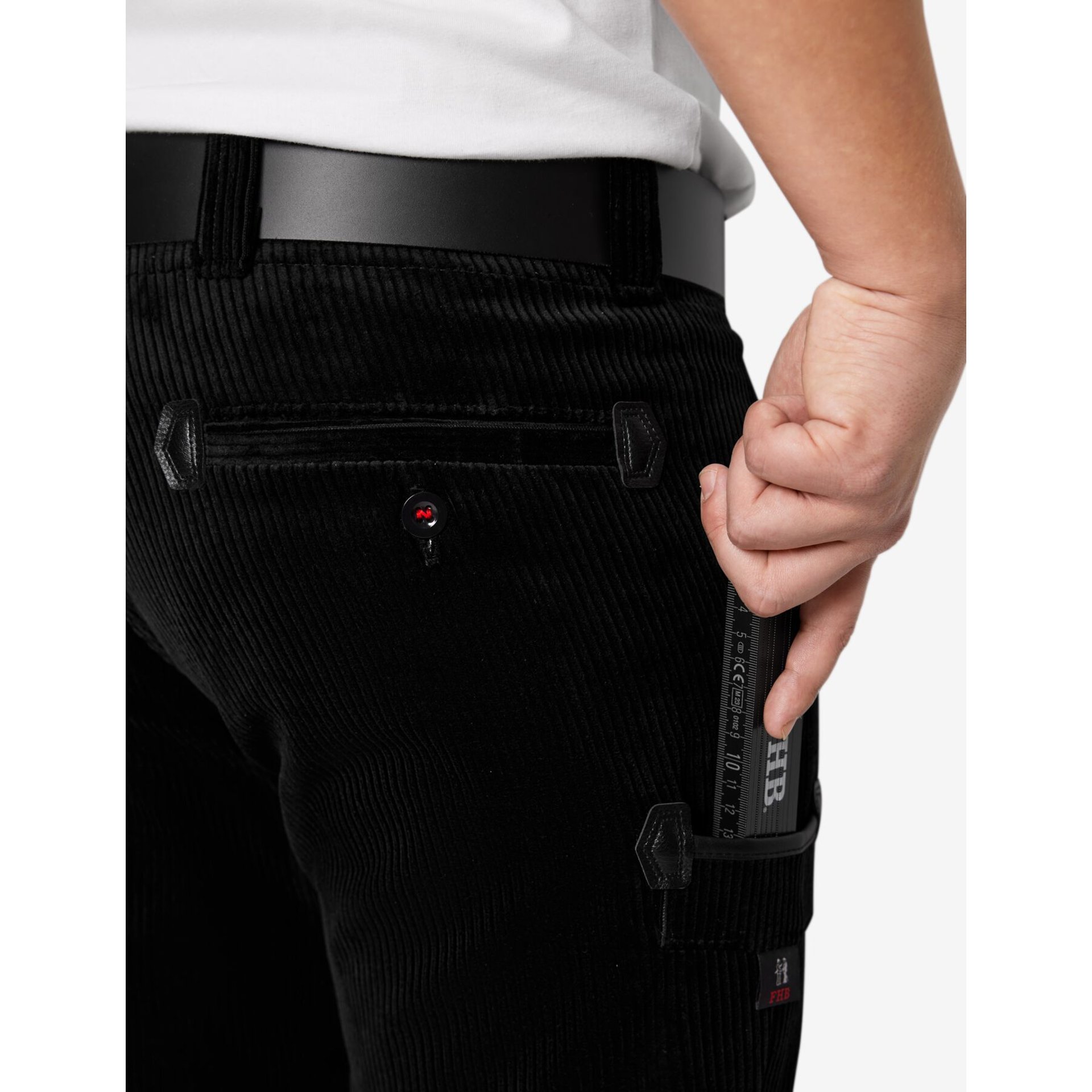 MICHAEL Zunfthose Trenkercord  Dreidraht schwarz 25