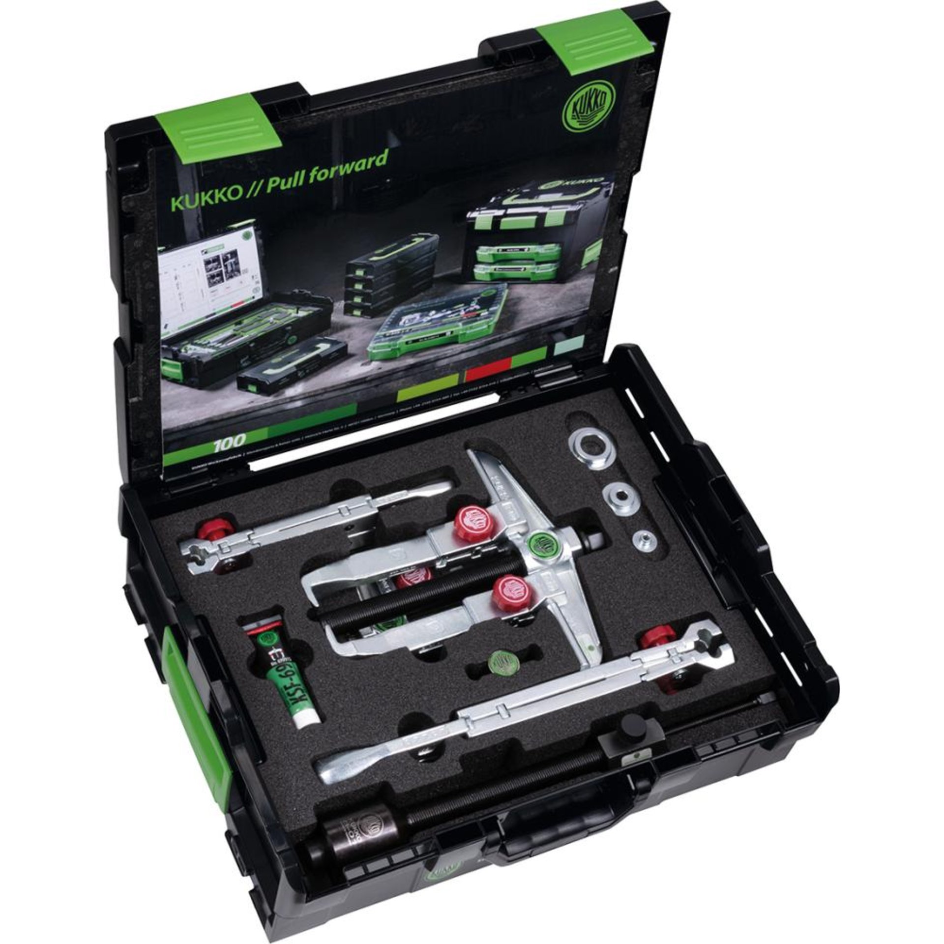Abzieh-Trenn-Satz Universal mit Hydraulikpresse KUKKO