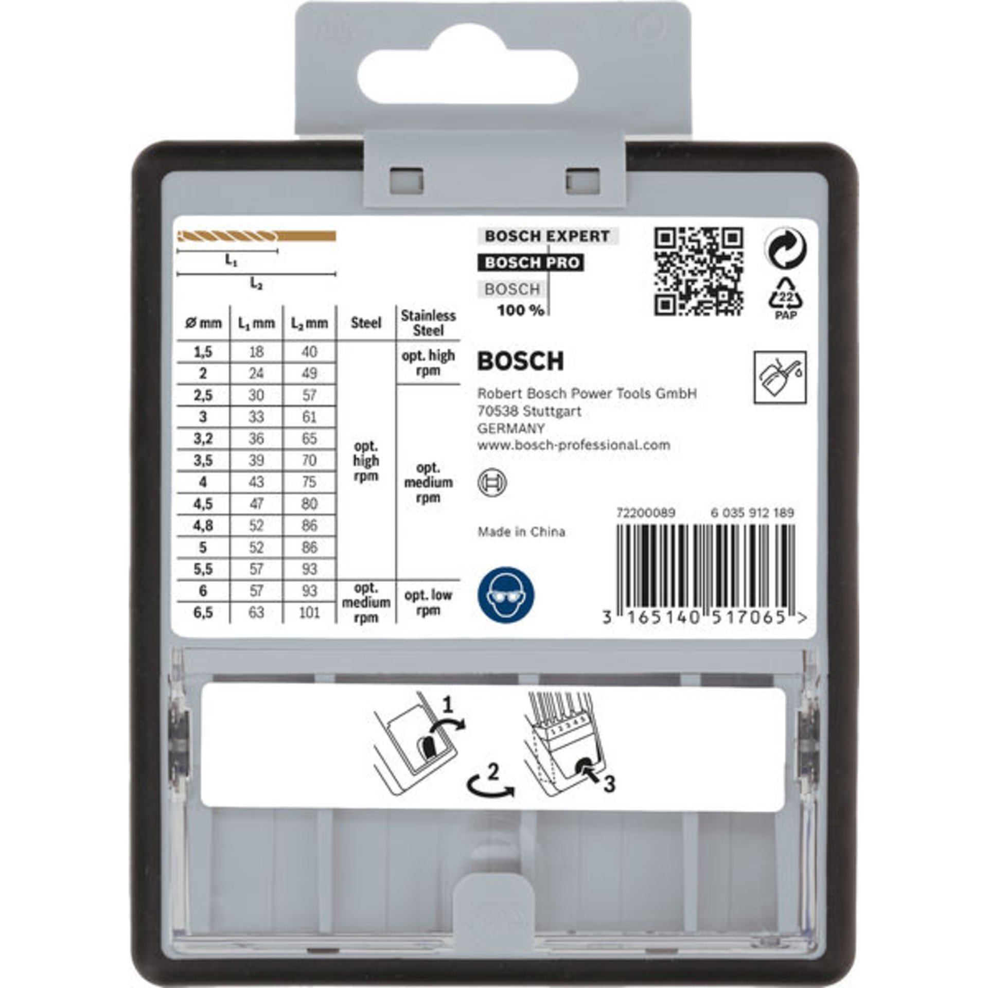 PRO Stainless Steel HSS-Co Spiralbohrer-Set, 13-tlg.