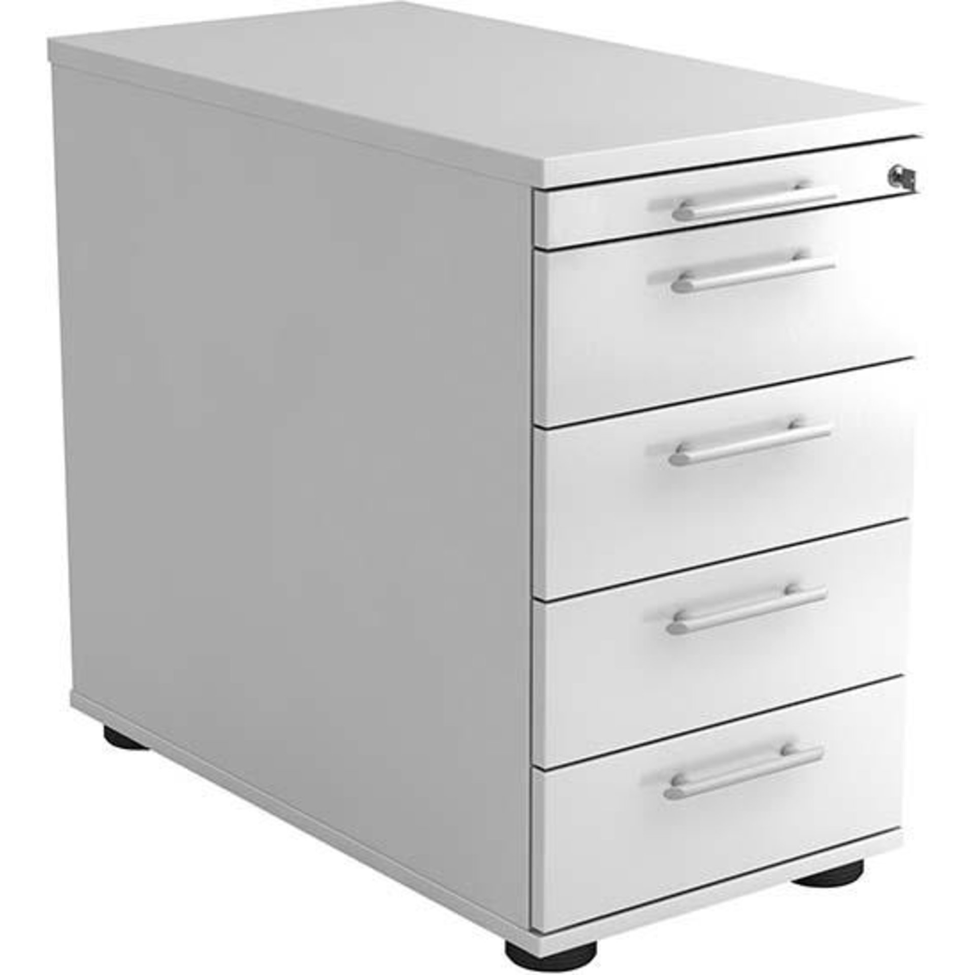 Standcontainer Weiß 4 Schübe