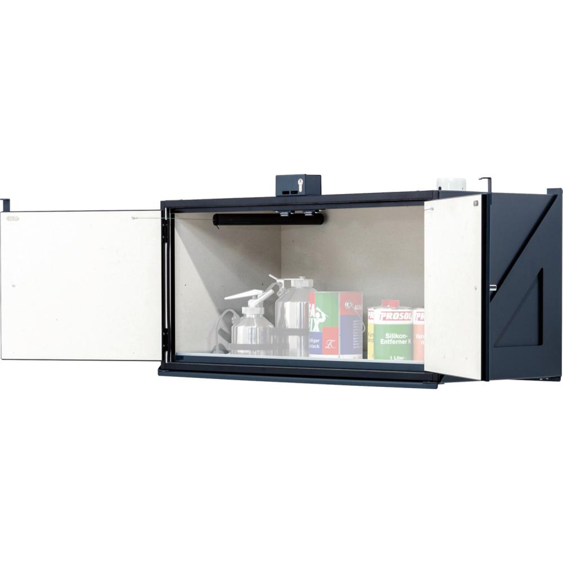 Hängeschrank Typ30 RAL 7016, mit Schloss