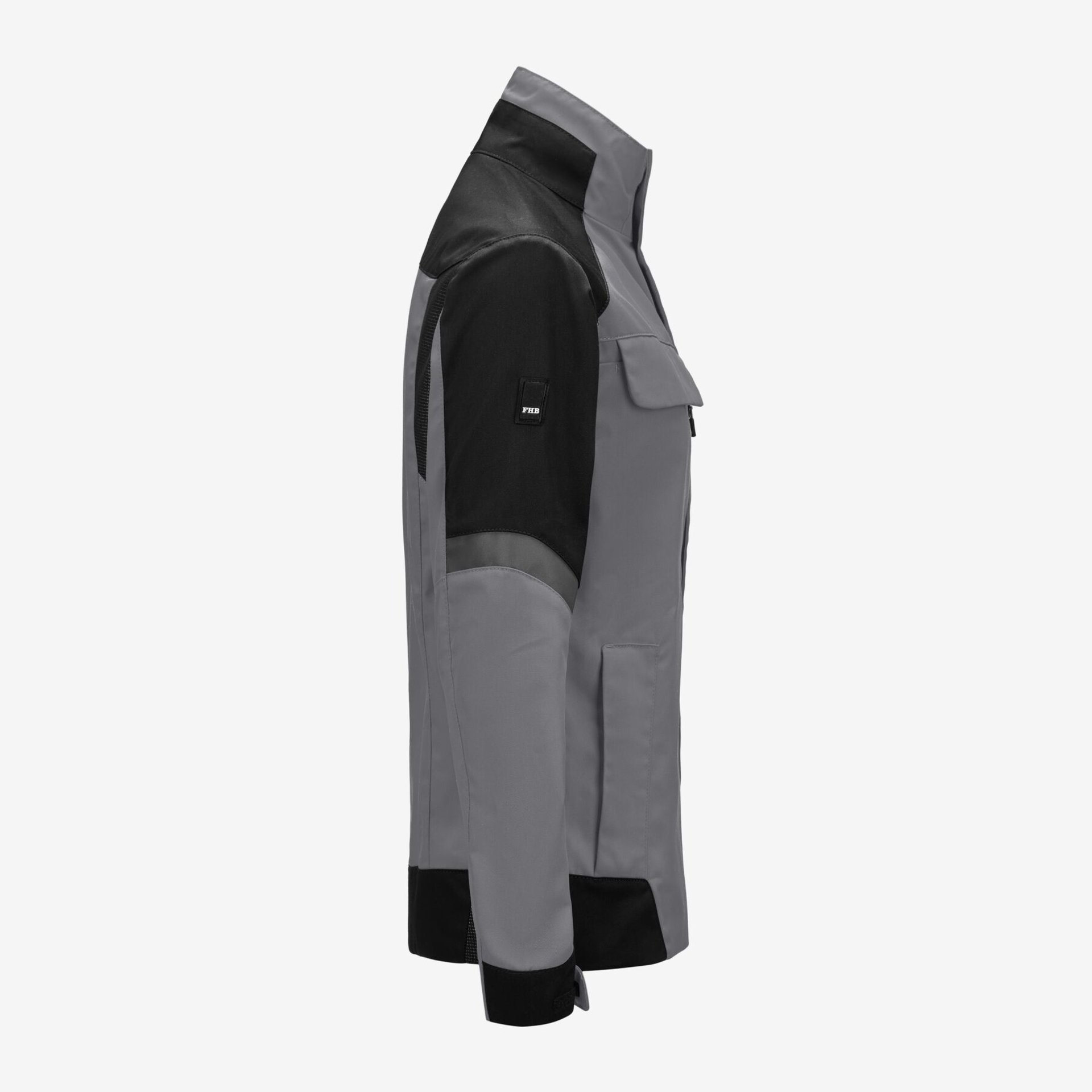 ANDREA Arbeitsjacke Damen grau-schwarz XS