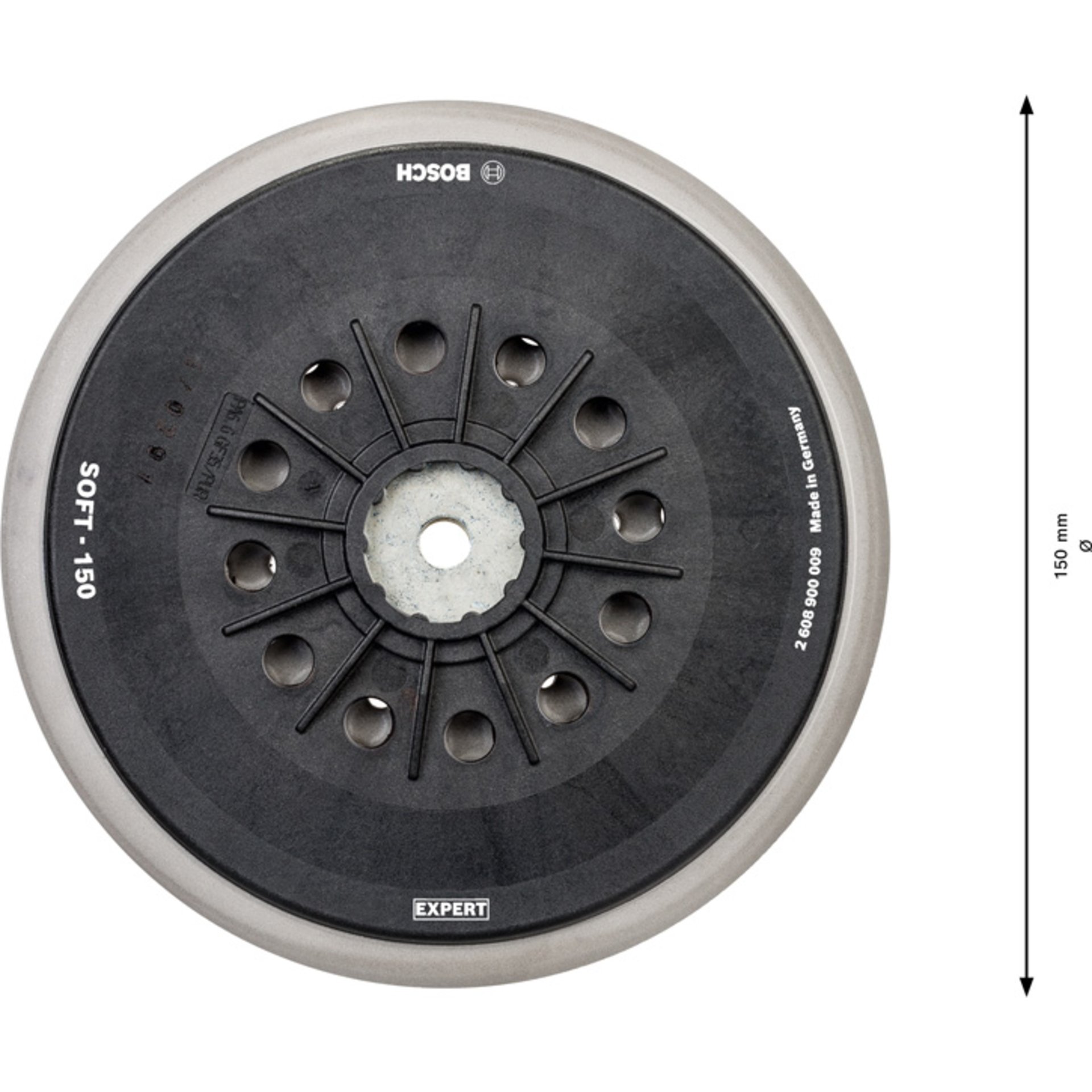 EXPERT Multi-Loch-Schleifteller für Bosch, 150 mm, Weich
