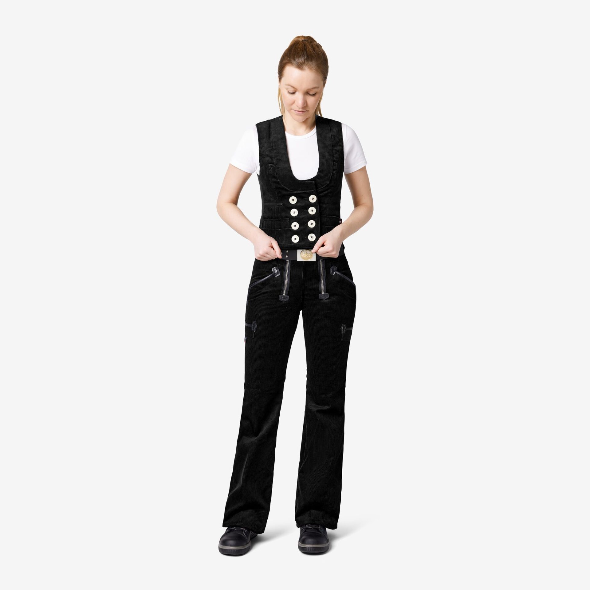 PAULINE Zunfthose Genuacord schwarz 84