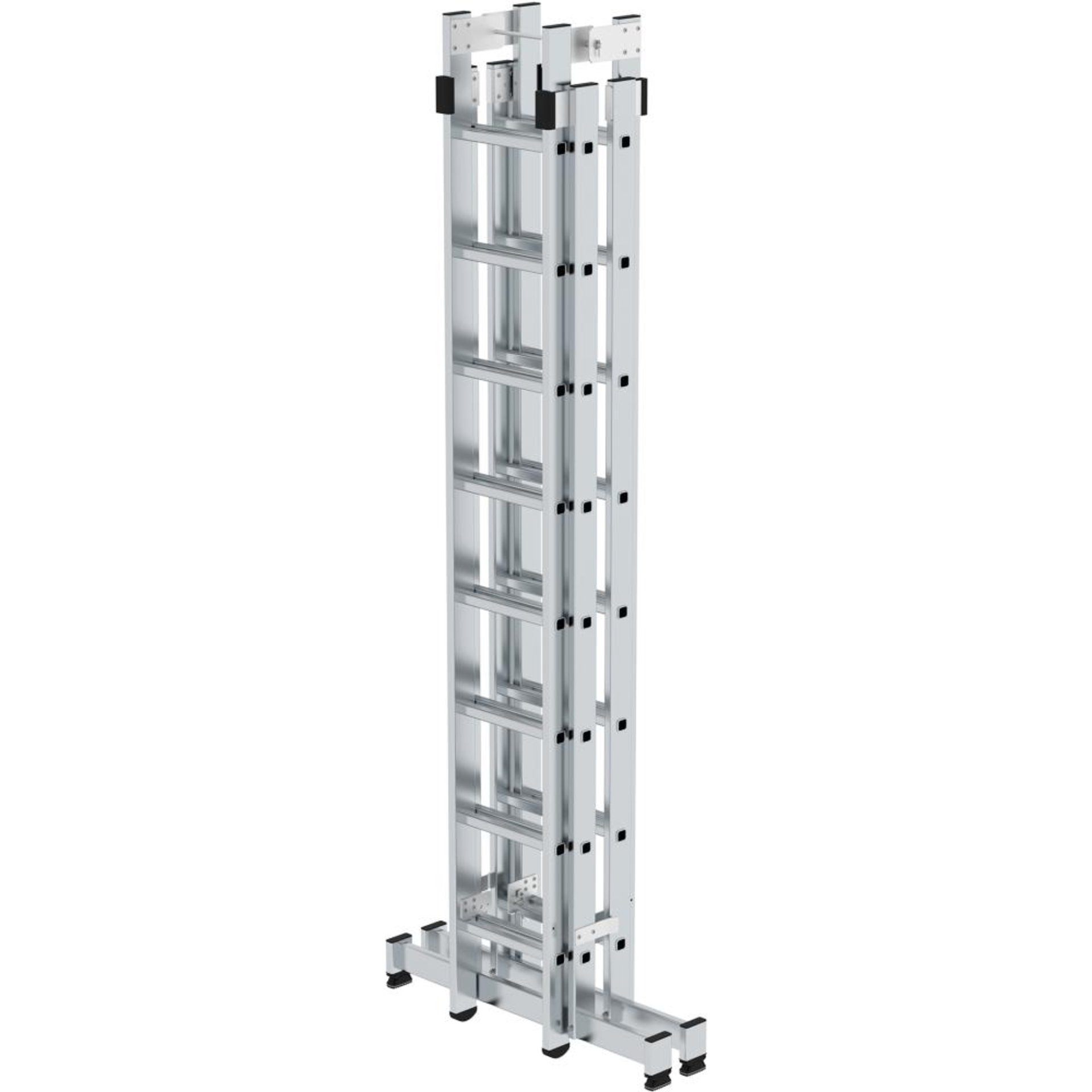 Alu-Stehleiter 4x8 Sprossen Leiterlänge 2,50m eingef.Arbeitshöhe bis 5,10 m