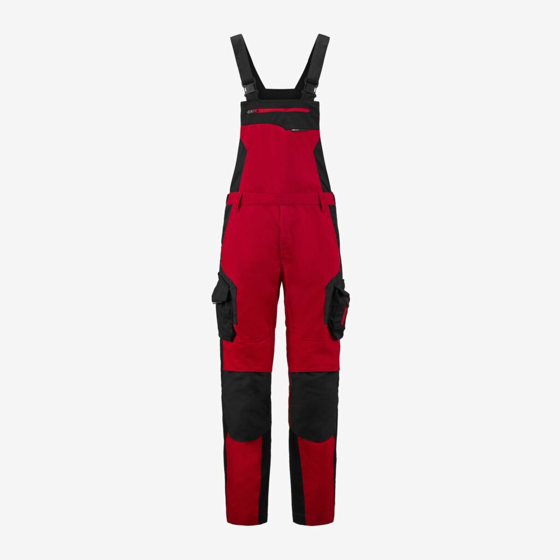 PASCAL Latzhose rot-schwarz 42