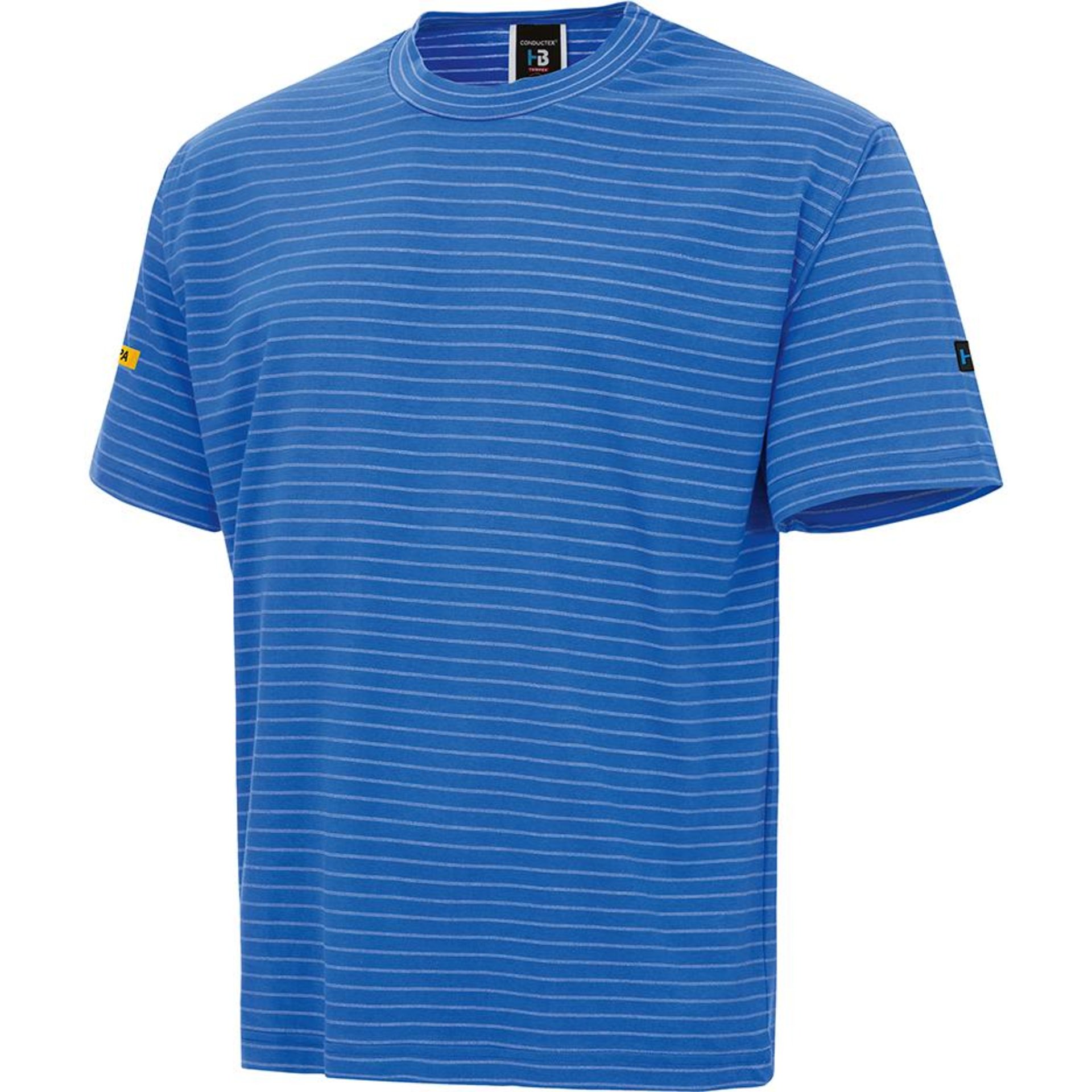 Cotton Knit T-Shirt, royalblau,Gr. M