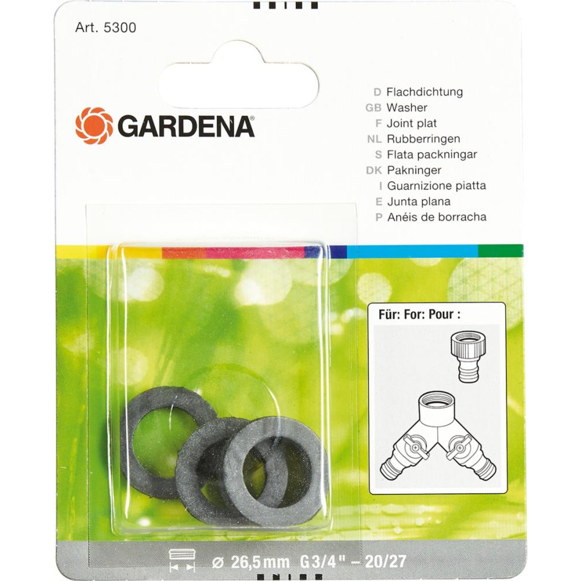 Flachdichtung a 5 Stk für Gardena