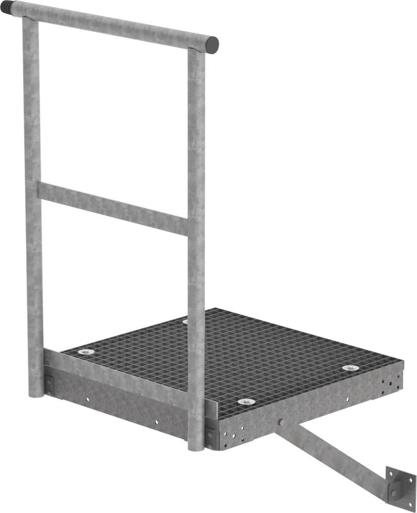 Erweiterungspodest 1,0x1,0 m Stahl verzinkt