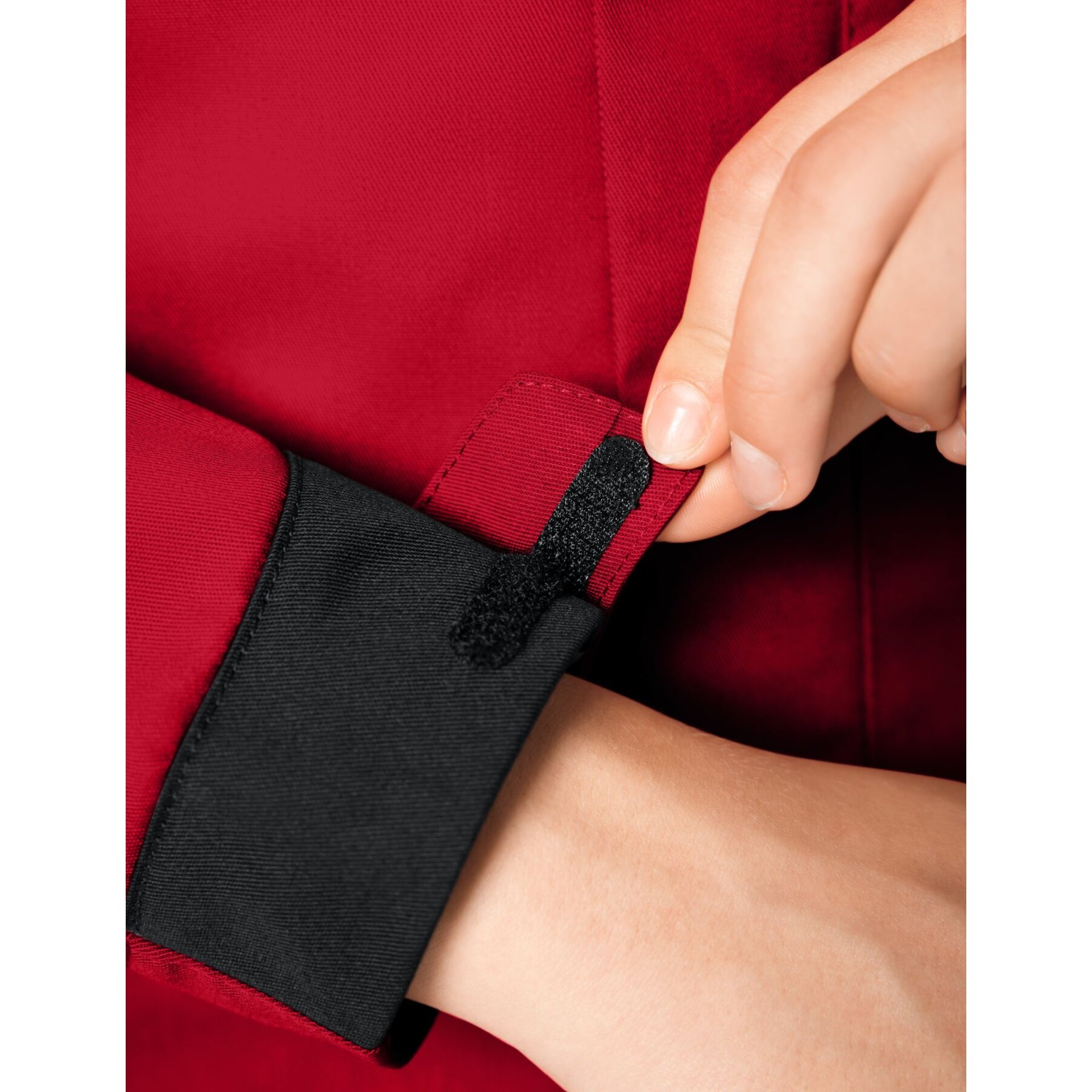 ANDREA Arbeitsjacke Damen rot-schwarz XL