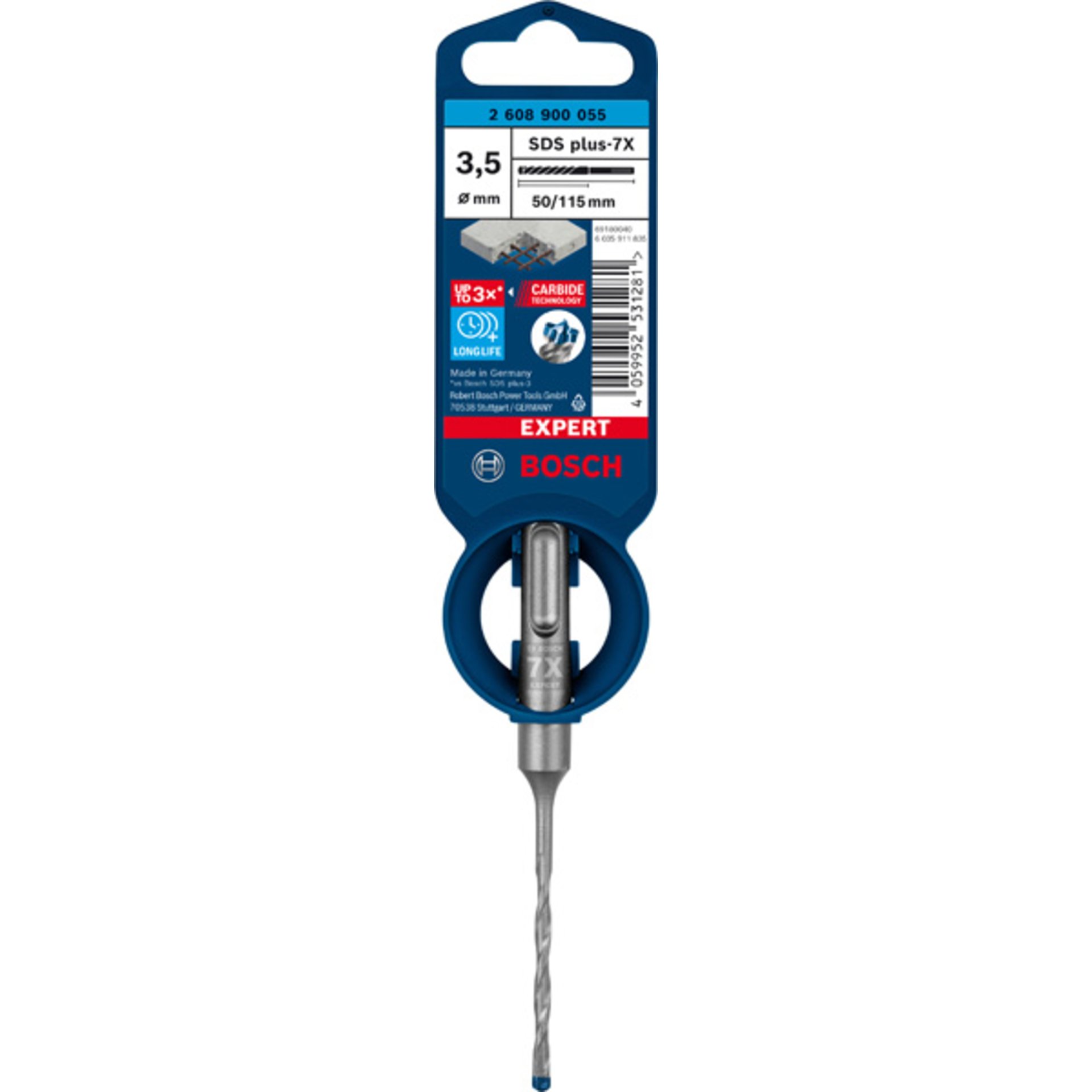 EXPERT SDS plus-7X Hammerbohrer, 3,5 x 50 x 115 mm
