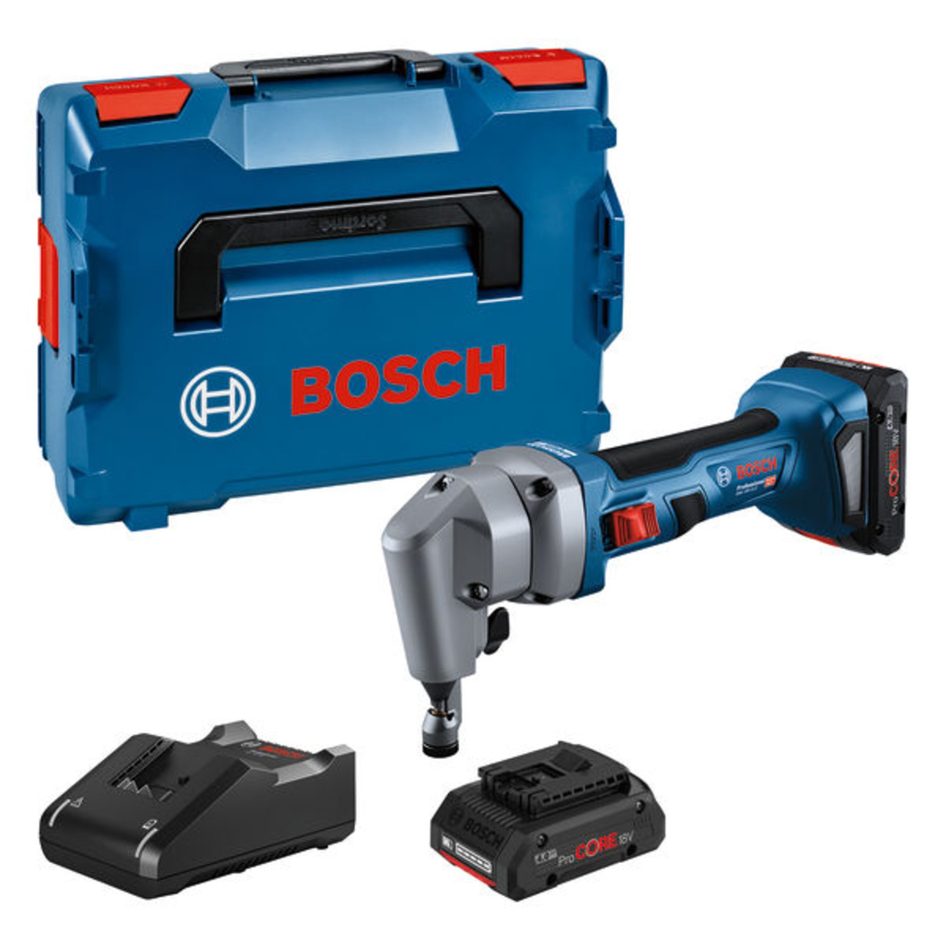 Akku-Nager GNA 18V-16 E, 2 x Akku ProCORE18V 4.0Ah in L-BOXX