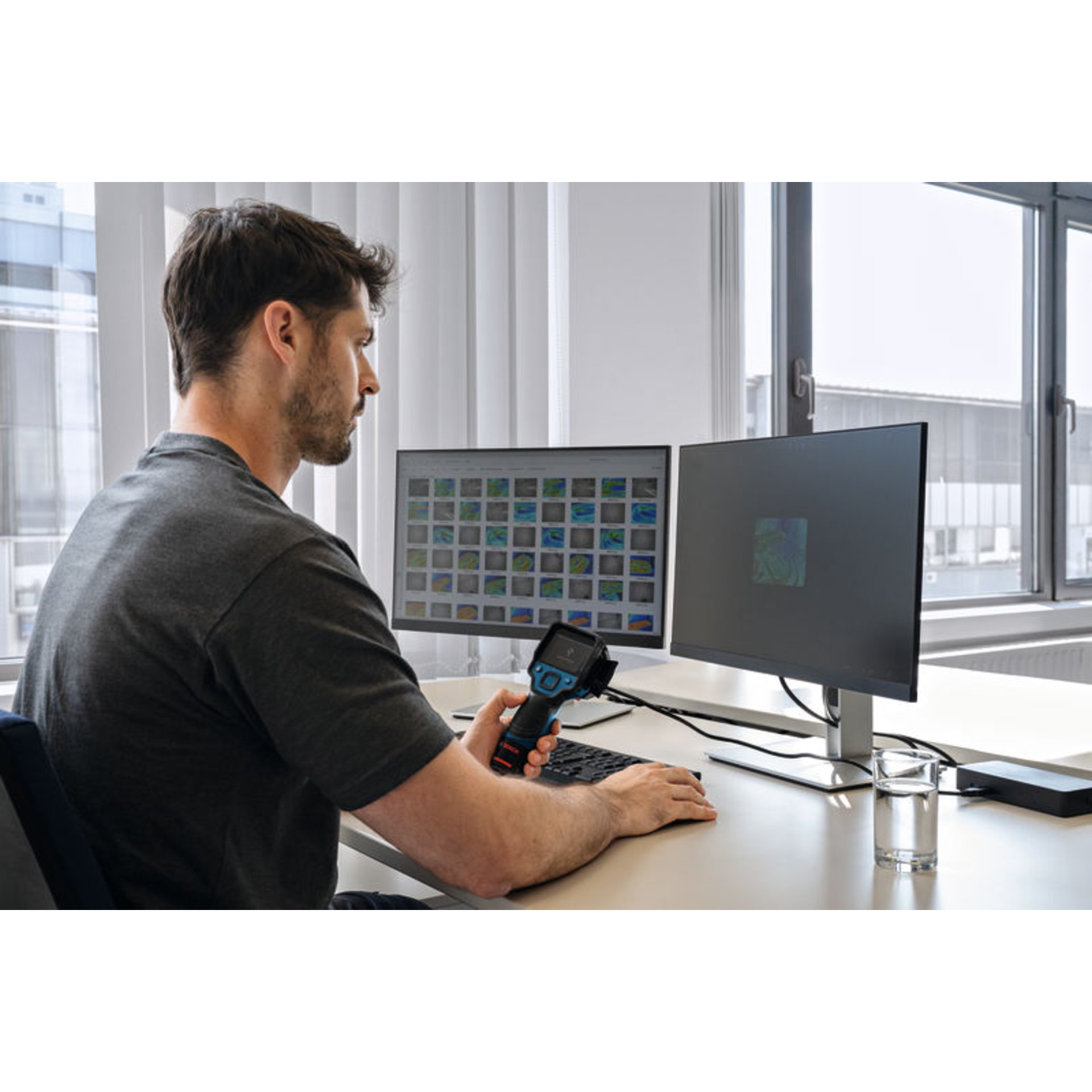 Wärmebildkamera GTC 12V-450-13, 1 x Akku GBA 12V 2.0Ah in L-BOXX