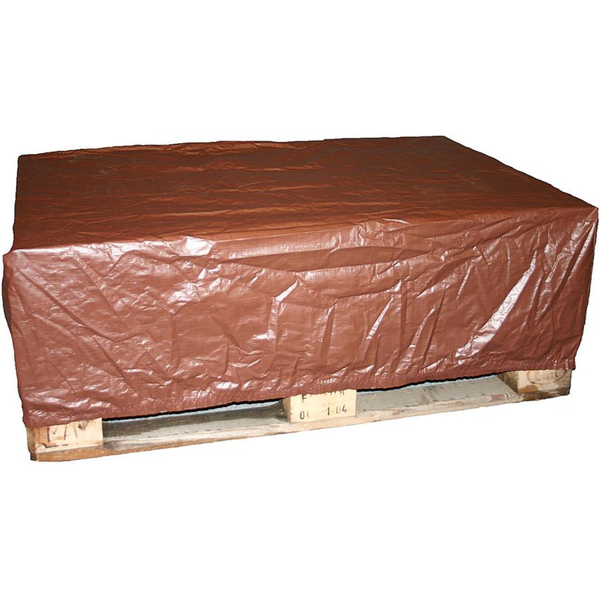 Abdeckhauben-Dach B1250xT850xH980 mm mit Gummizug braun