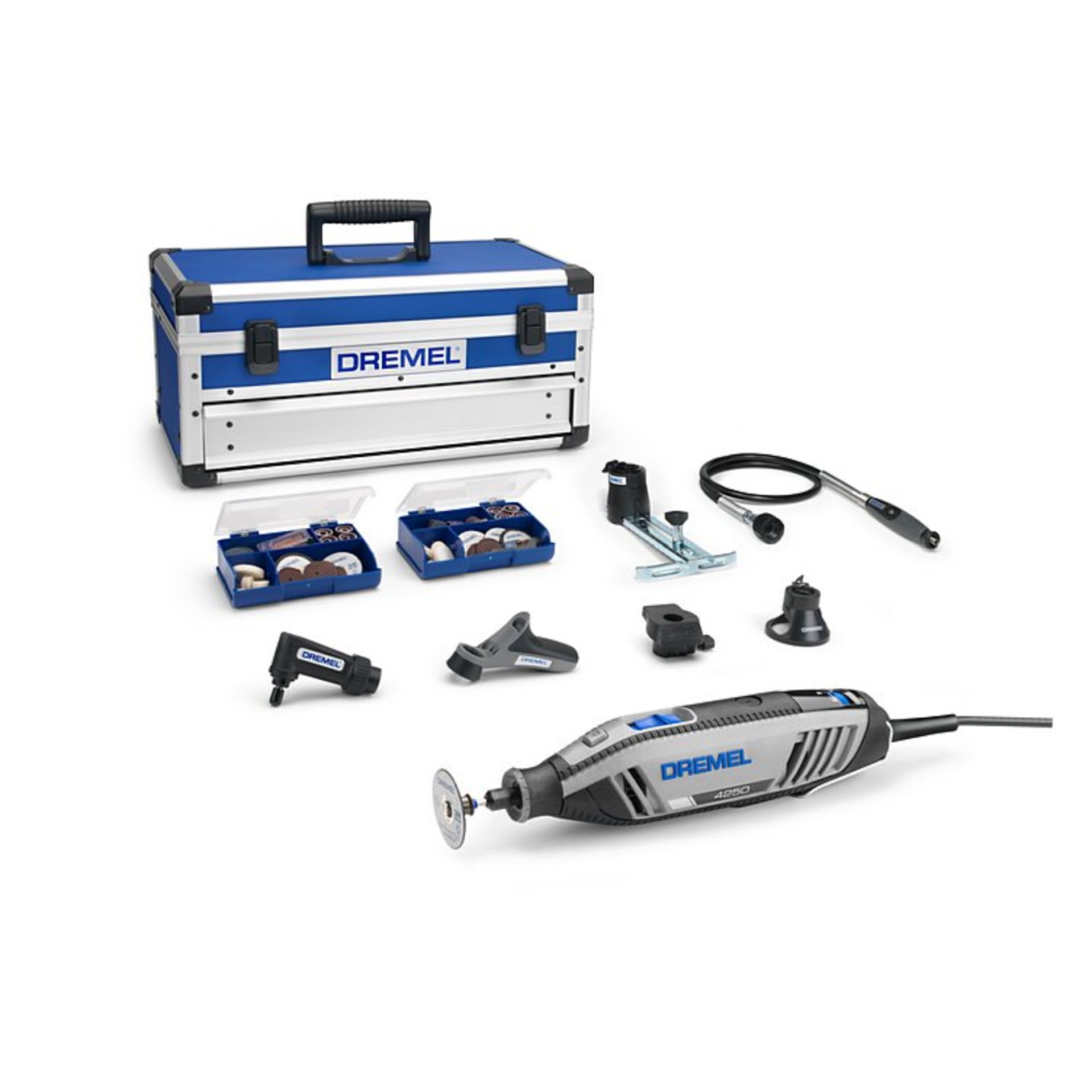 DREMEL® 4250 kabelgebundenes Multifunktionswerkzeug, 128 Zubehöre, 6 Vorsatzger.