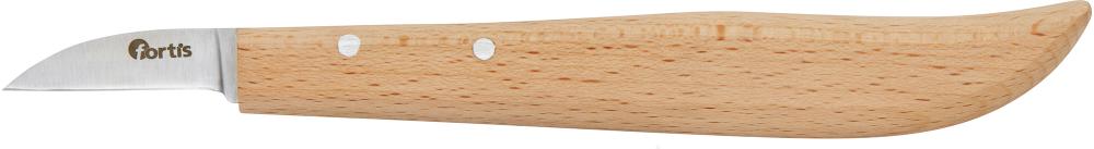 Fortis Entgrat-/ Kerbschnitzmesser mit Holzheft 140mm