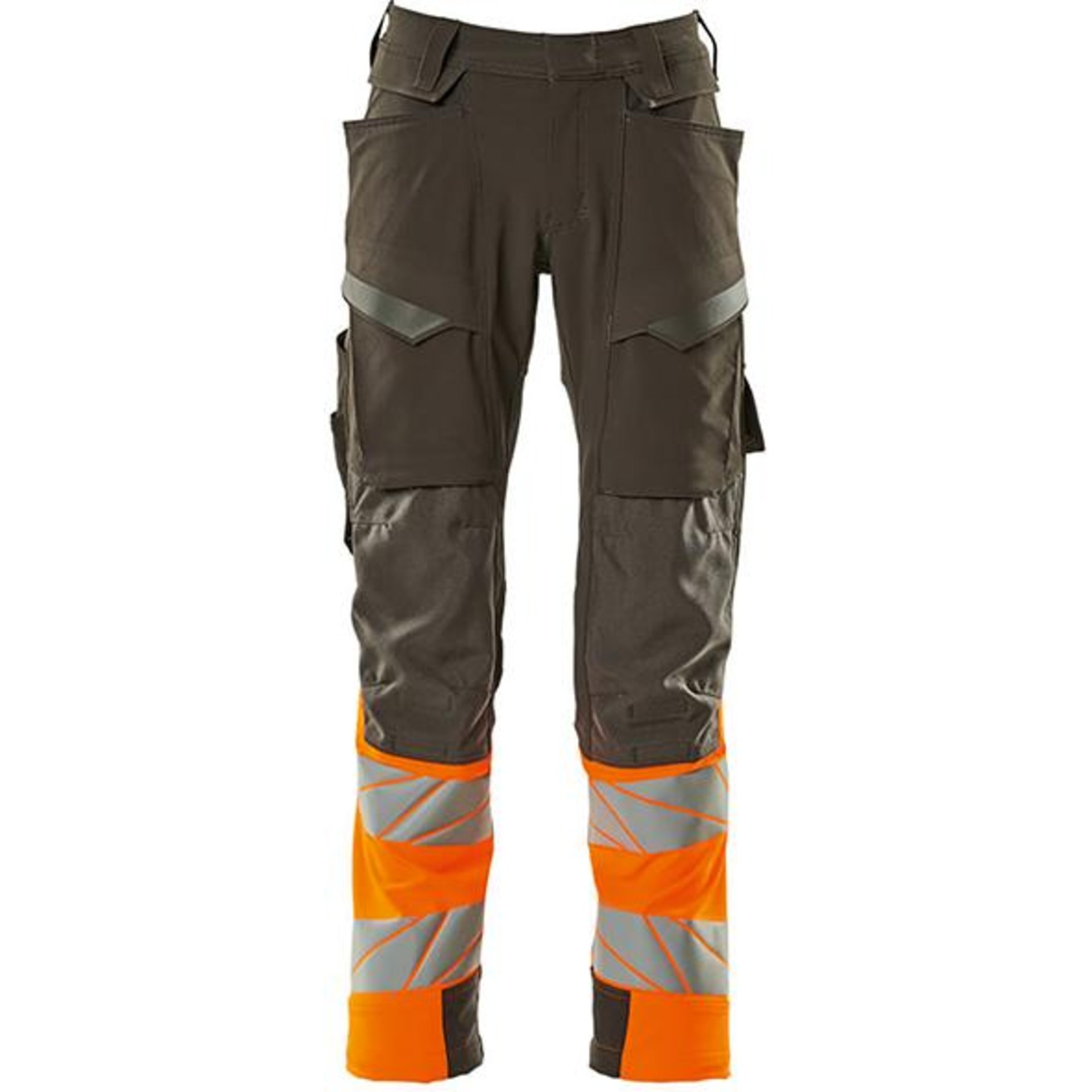 Hose mit Knietaschen, dunkelanthrazit/w-orange,76C54 Safe Accelerate